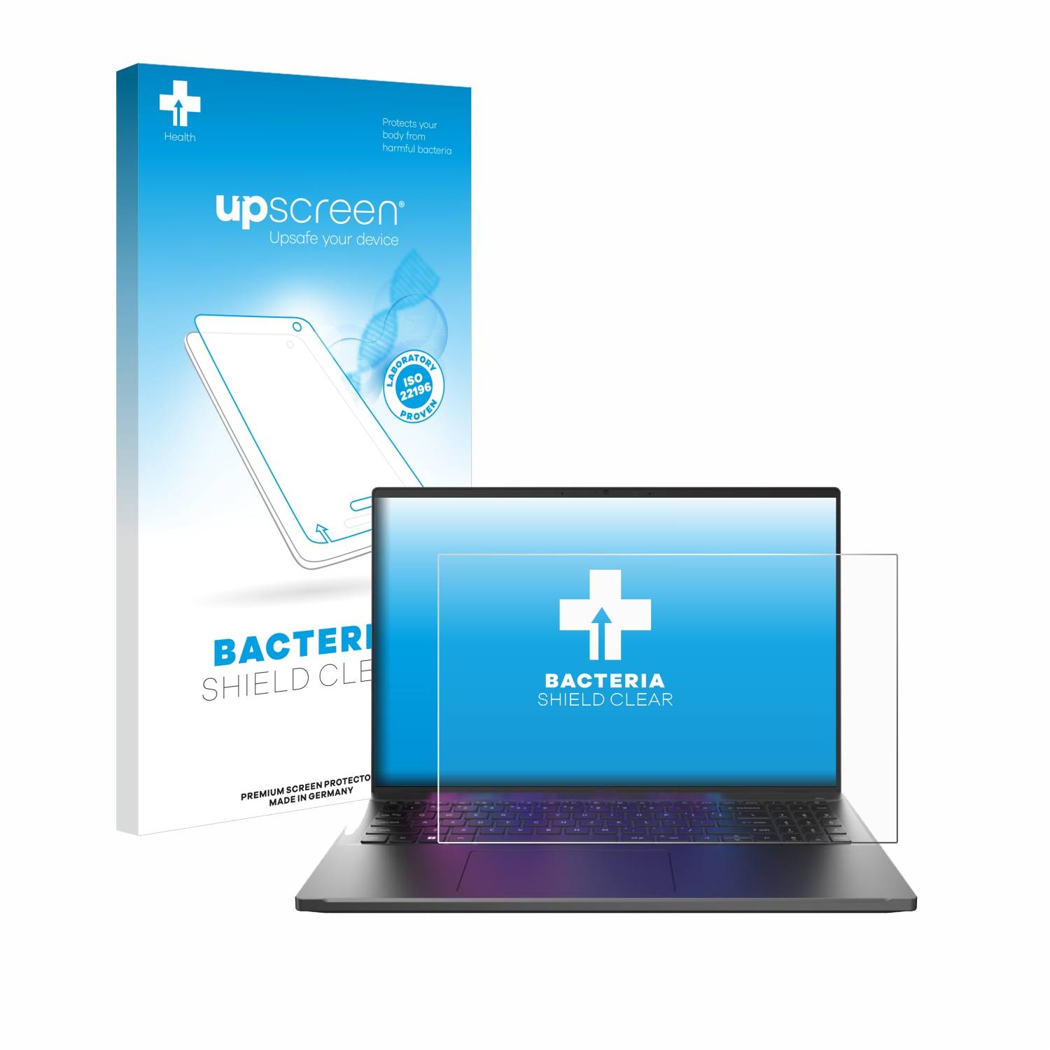 upscreen Bacteria Shield Schutzfolie für Acer Swift Go 16 - Antibakteriell