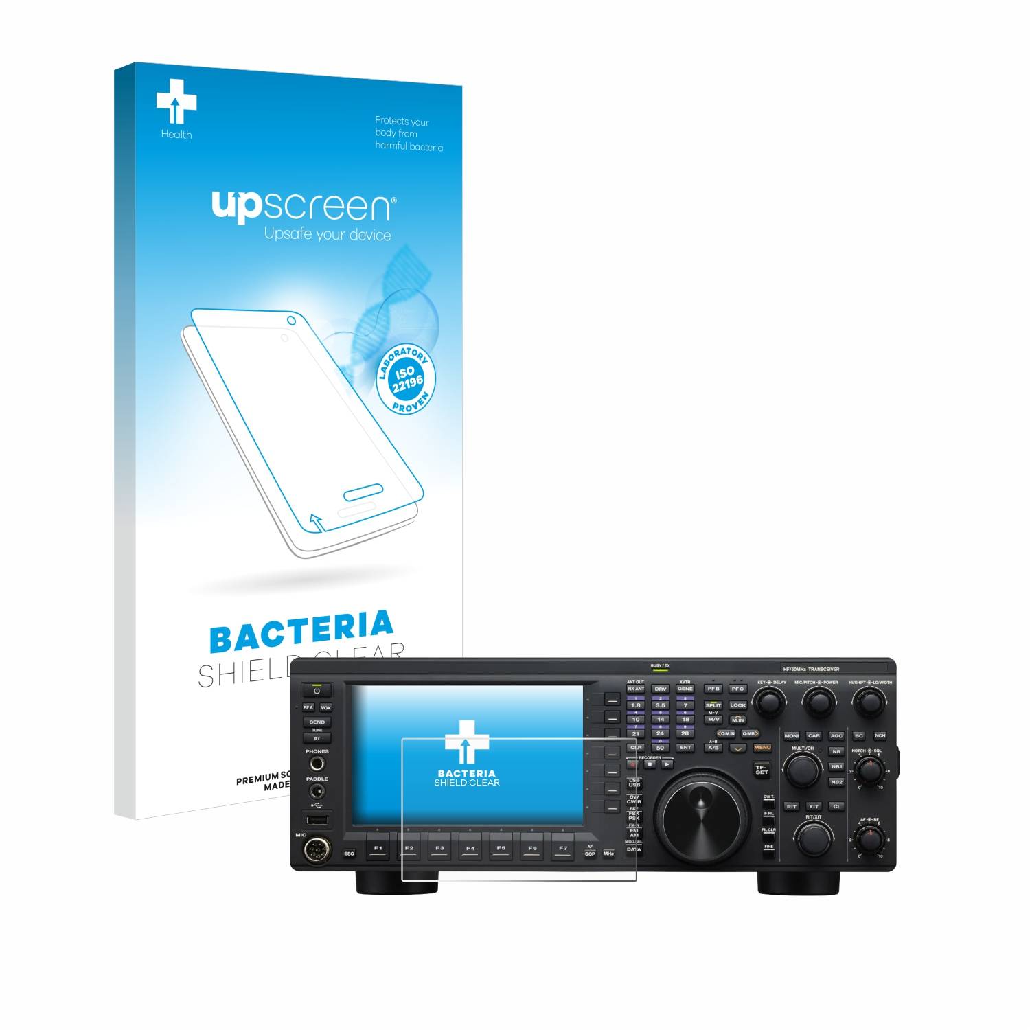 upscreen Bacteria Shield Schutzfolie für Kenwood TS-890S - Antibakteriell