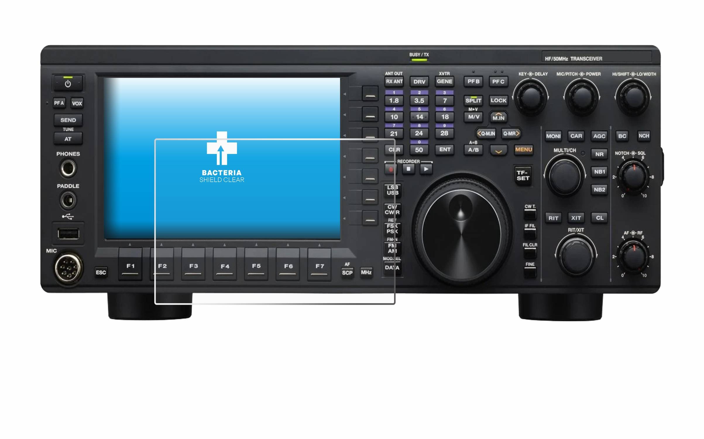 upscreen Bacteria Shield Schutzfolie für Kenwood TS-890S - Antibakteriell