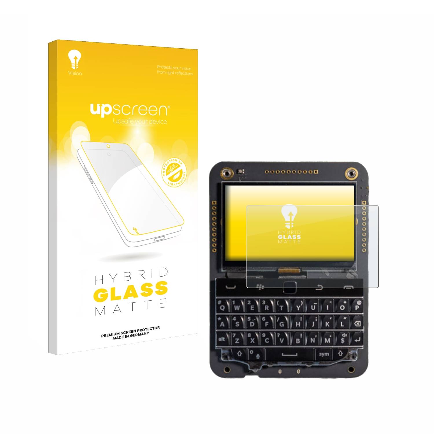upscreen Hybrid Glas Matt Schutz-Folie für BeepBerry Mini Computer 2.7