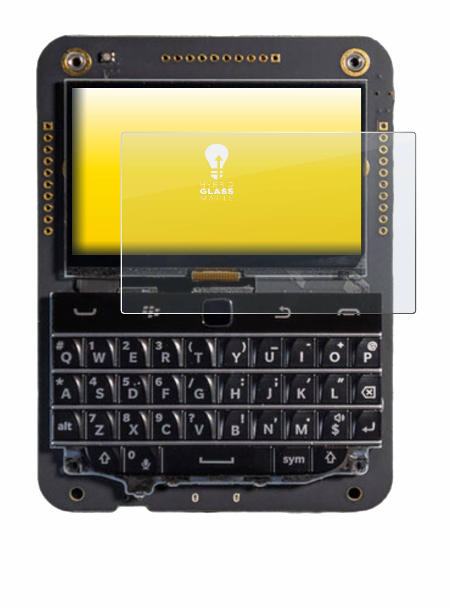 upscreen Hybrid Glas Matt Schutz-Folie für BeepBerry Mini Computer 2.7