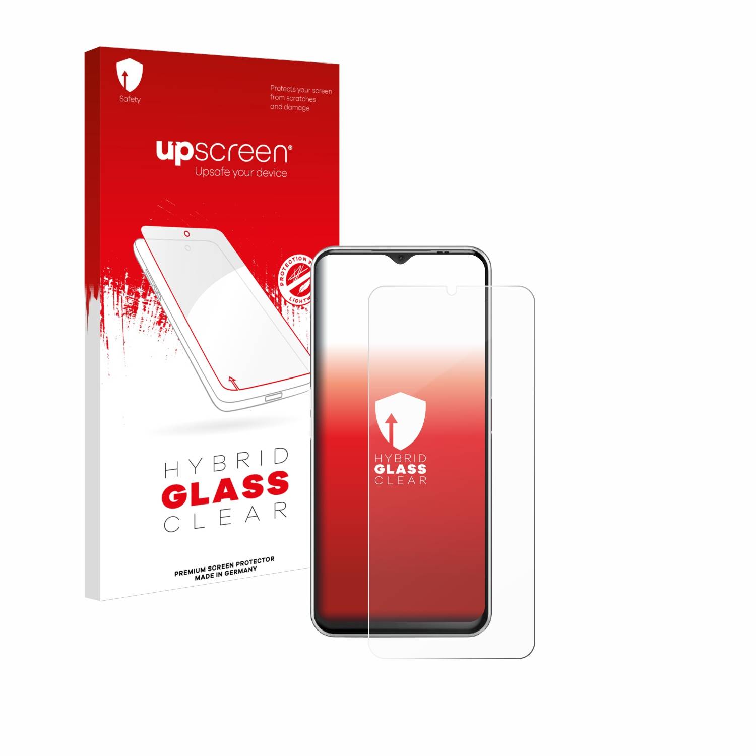 upscreen Hybrid Glas Schutz-Folie für Emporia ME.6