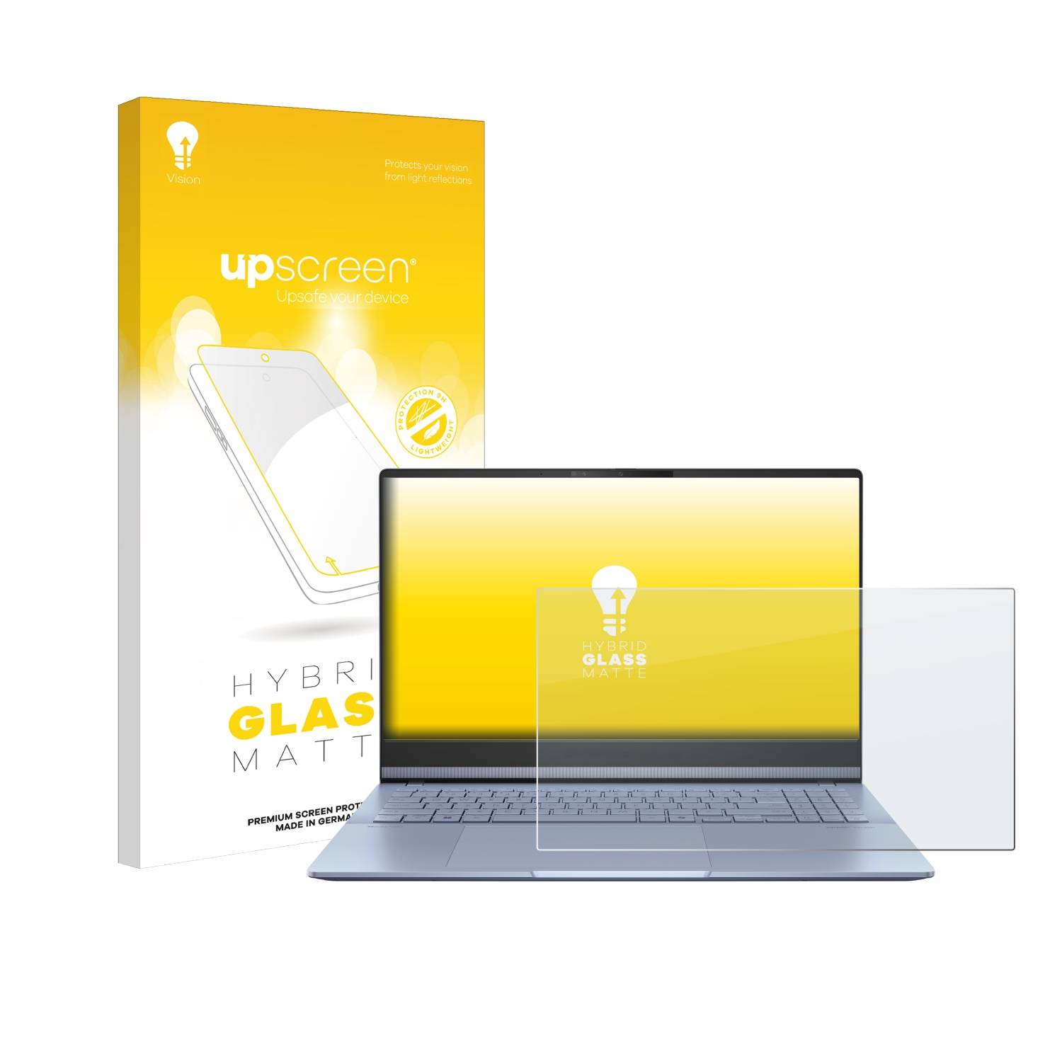 upscreen Hybrid Glas Matt Schutz-Folie für ASUS Vivobook S 15 OLED S5506