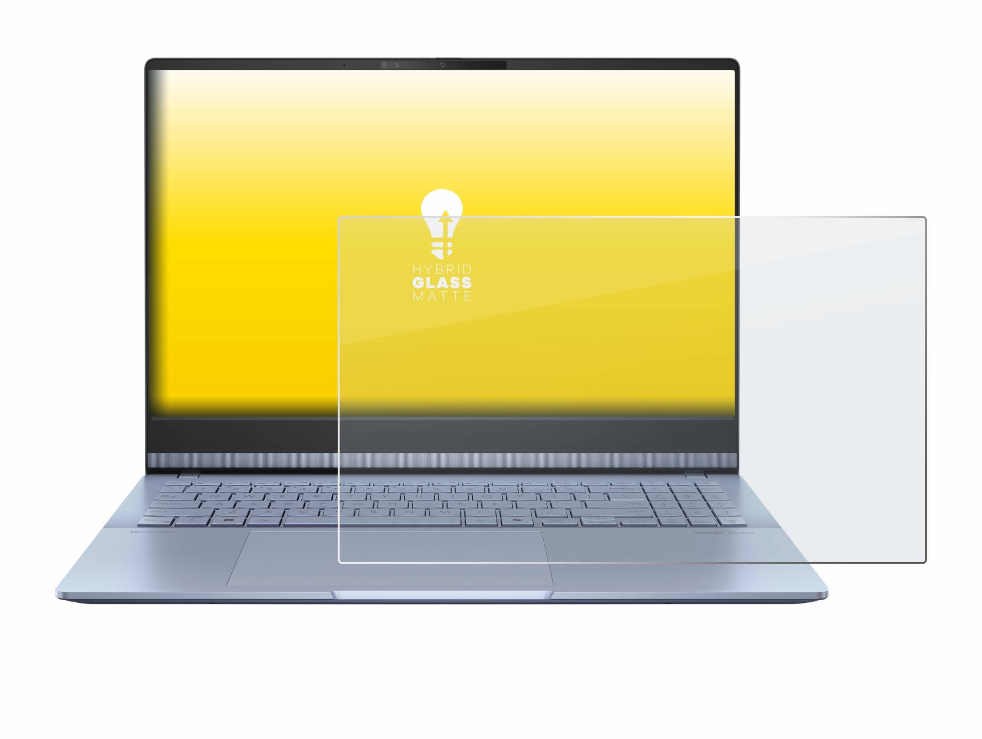 upscreen Hybrid Glas Matt Schutz-Folie für ASUS Vivobook S 15 OLED S5506