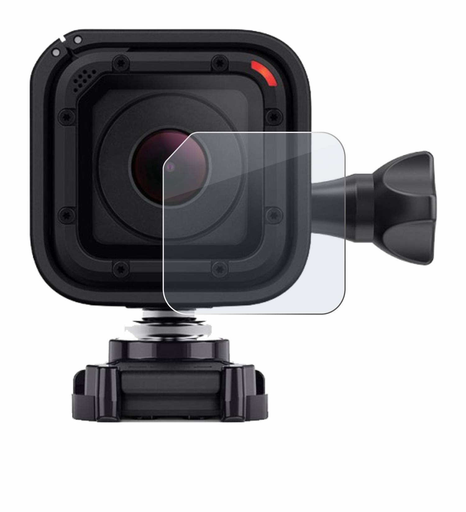 upscreen Hybrid Glas Matt Panzer-Folie für GoPro Hero 4 Session Linse (Gehäuse)