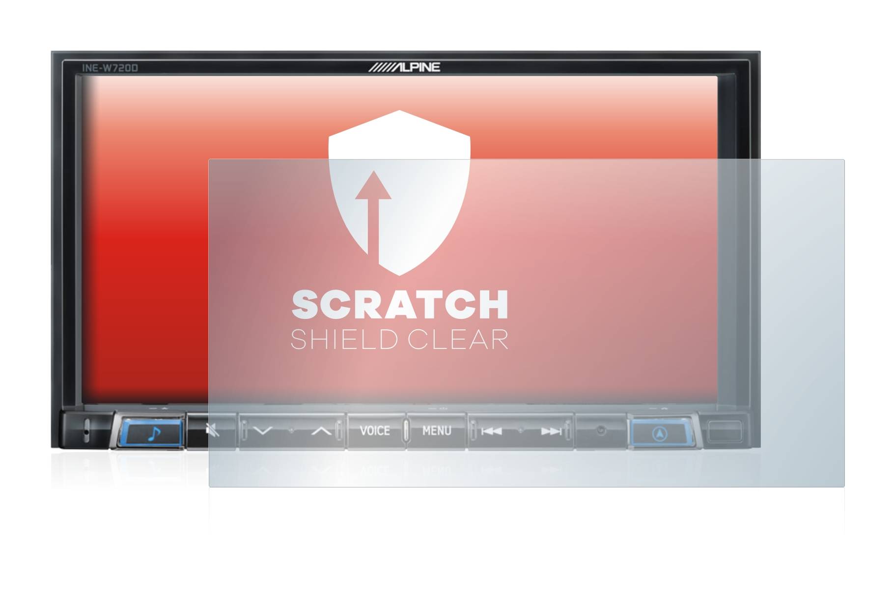 upscreen Scratch Shield Schutzfolie für Alpine INE-W720D