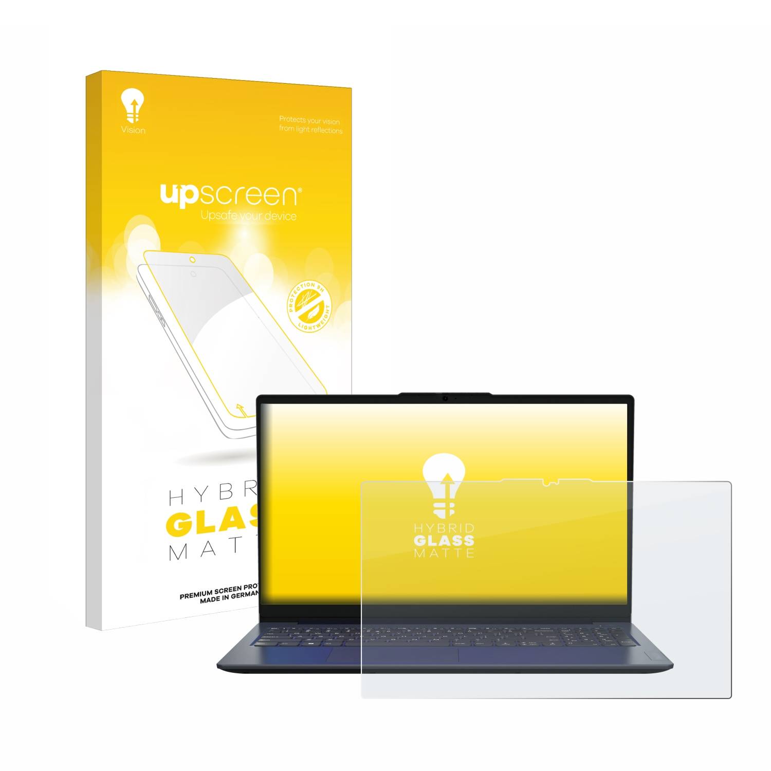 upscreen Hybrid Glas Matt Panzer-Folie für MEDION E15235 15.6