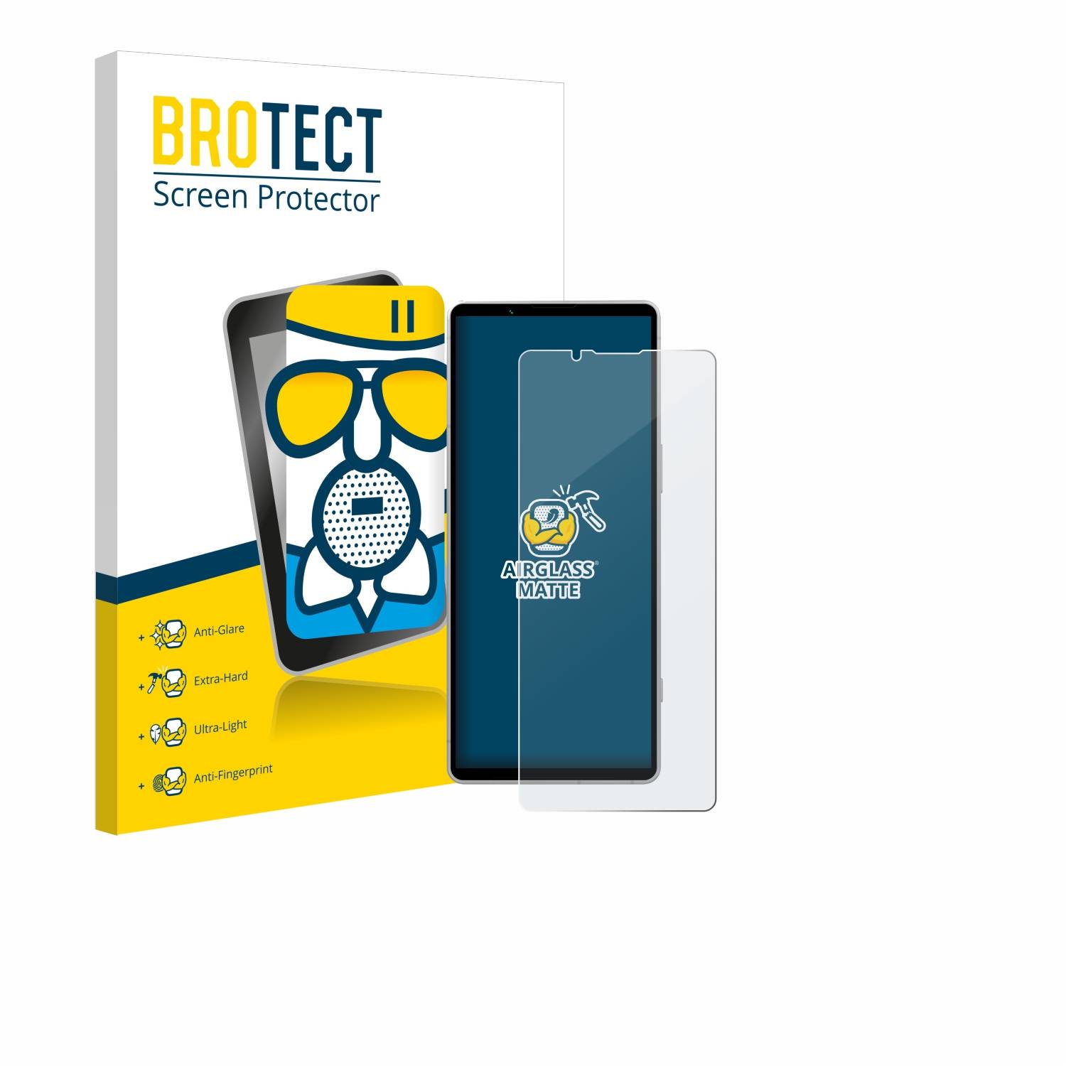 BROTECT AirGlass Matt Glas Schutz Folie für Sony Xperia 5 V