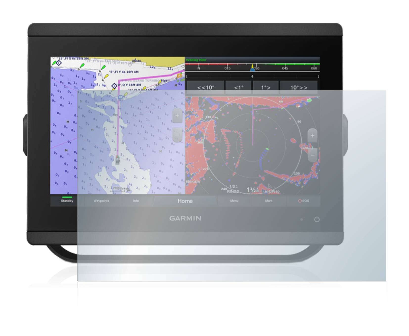 upscreen Reflection Shield Matt Schutzfolie für Garmin GPSMAP 8412xsv