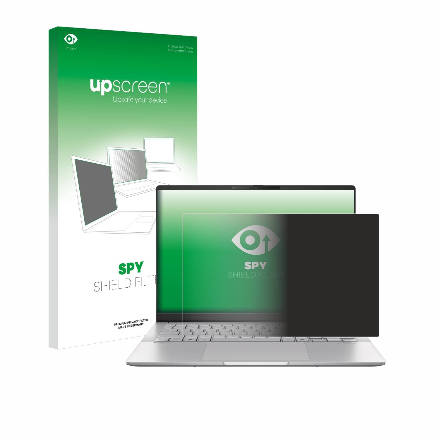 upscreen Blickschutzfilter für ASUS Vivobook S 14 OLED M5406 Blaulichtfilter Sichtschutz Privacy Anti Spy abnehmbar