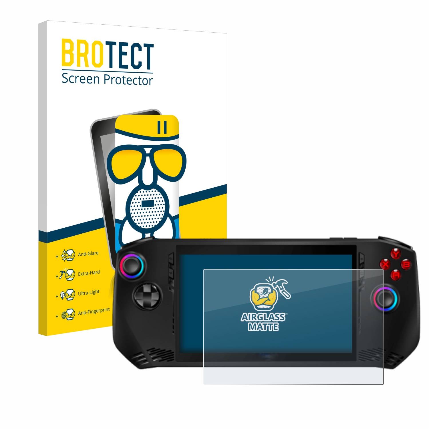 BROTECT AirGlass Flexible Schutz Glas Folie für MSI Claw A1M Matt Entspiegelt