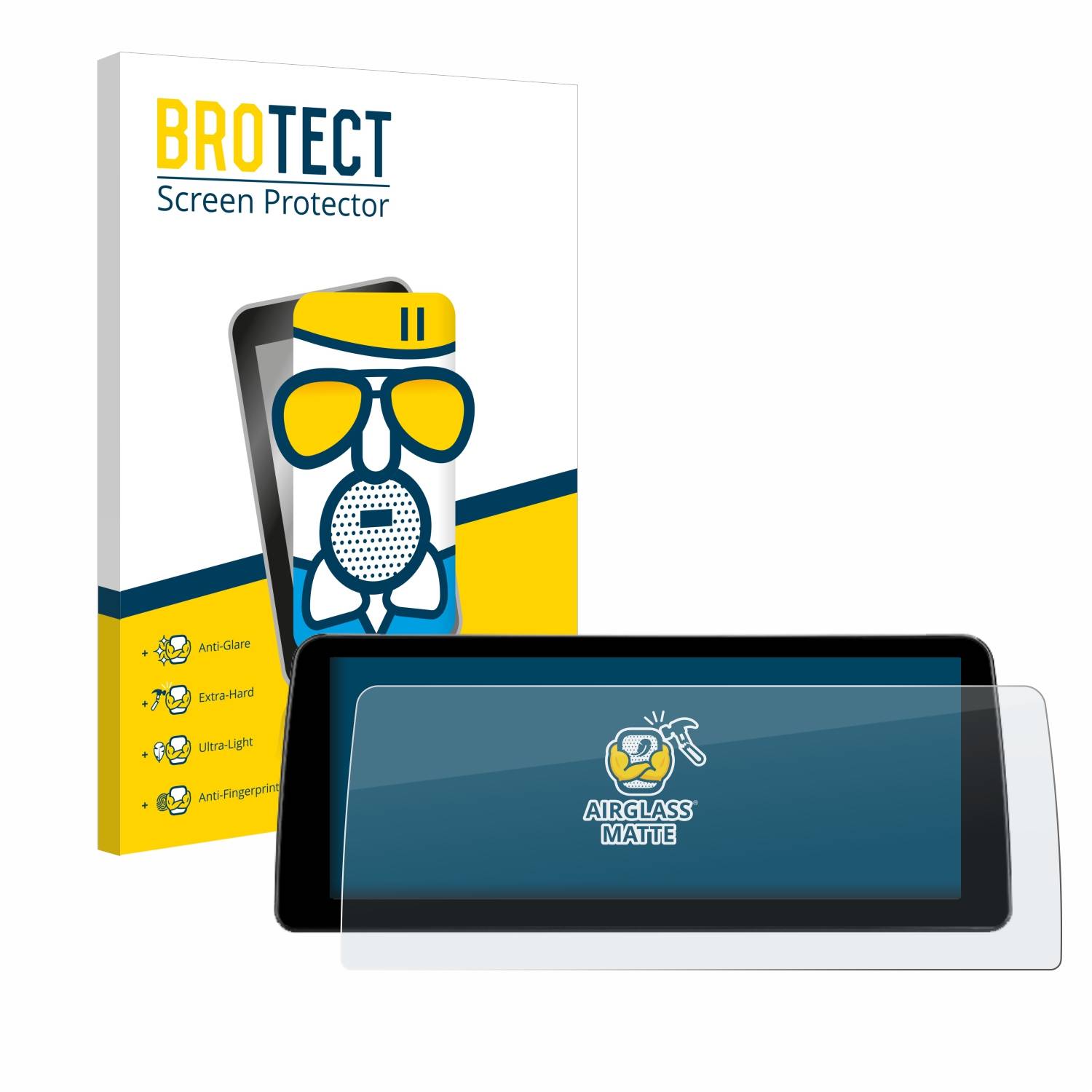 BROTECT AirGlass Matt Glas Panzer Folie für Teyes Lux One 12