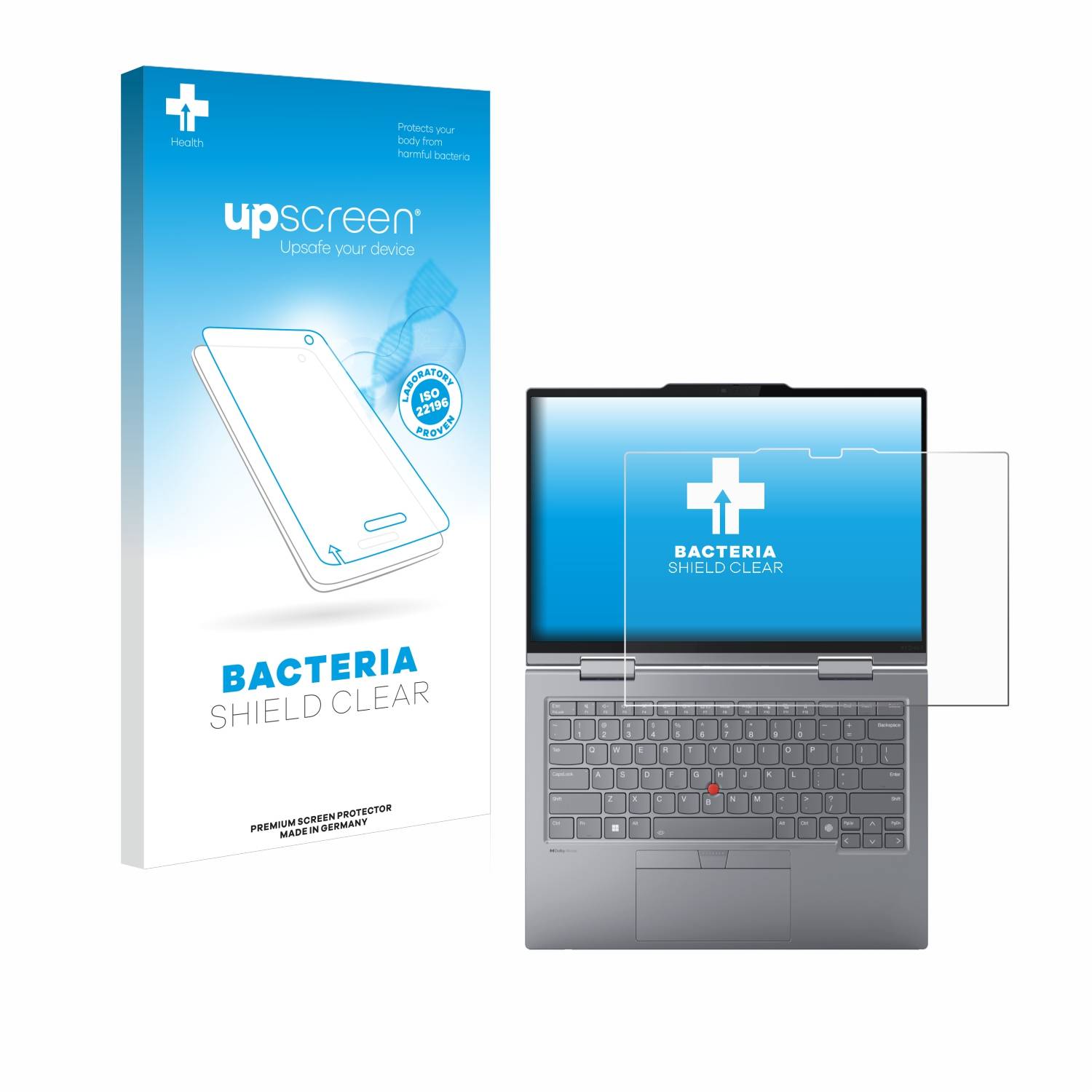 upscreen Bacteria Shield Schutzfolie für Lenovo ThinkPad X1 2-in-1 Gen 9 14 - Antibakteriell
