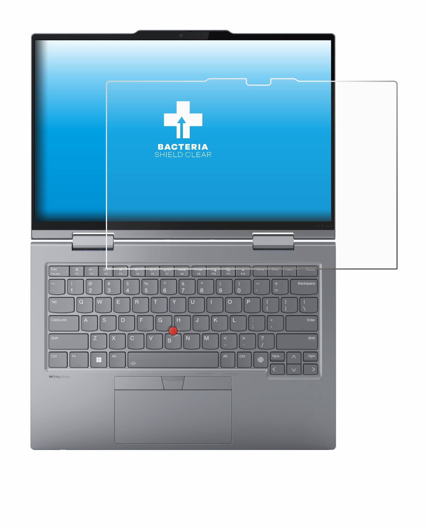 upscreen Bacteria Shield Schutzfolie für Lenovo ThinkPad X1 2-in-1 Gen 9 14 - Antibakteriell