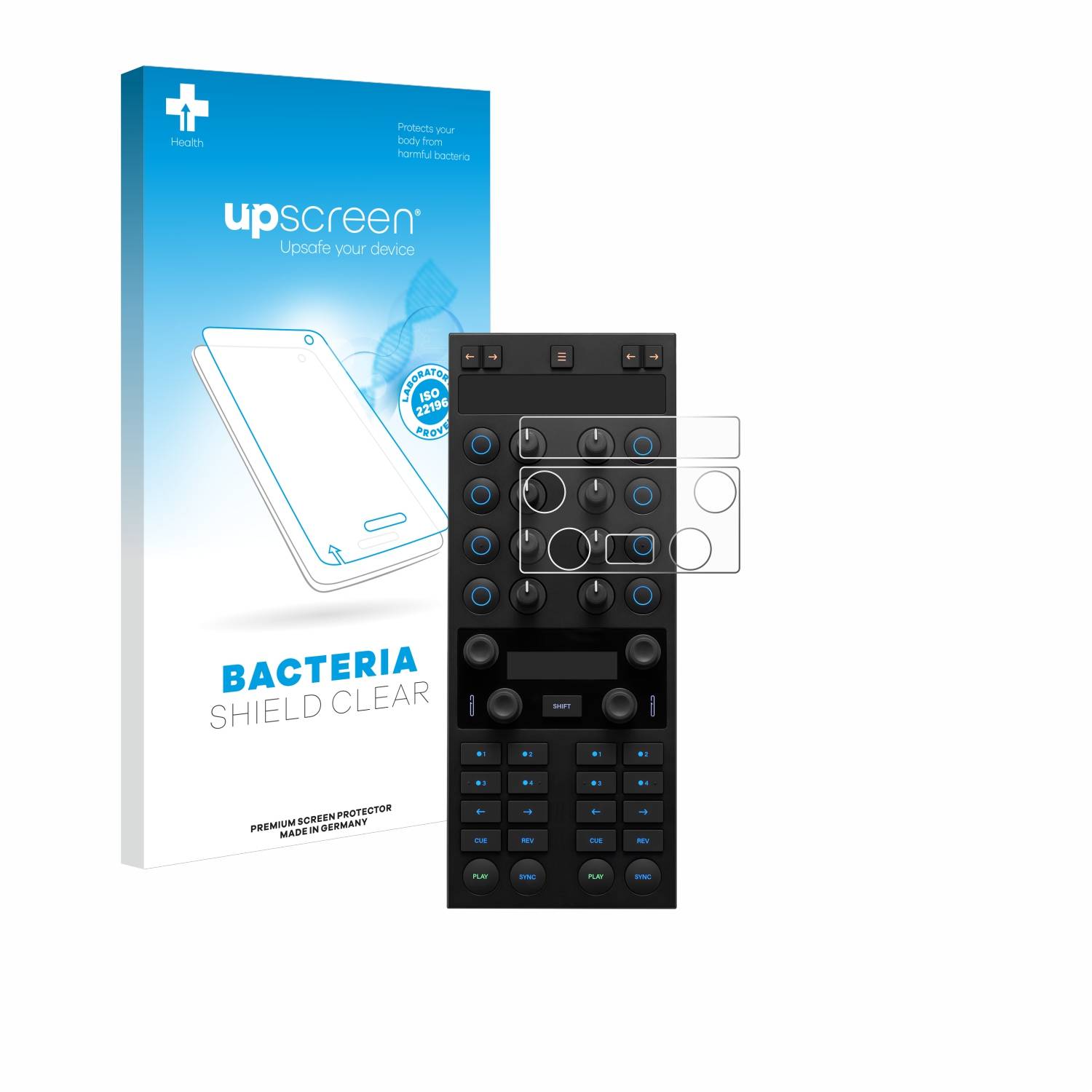 upscreen Bacteria Shield Schutzfolie für Native Instruments Traktor Kontrol X1 MK3 - Antibakteriell
