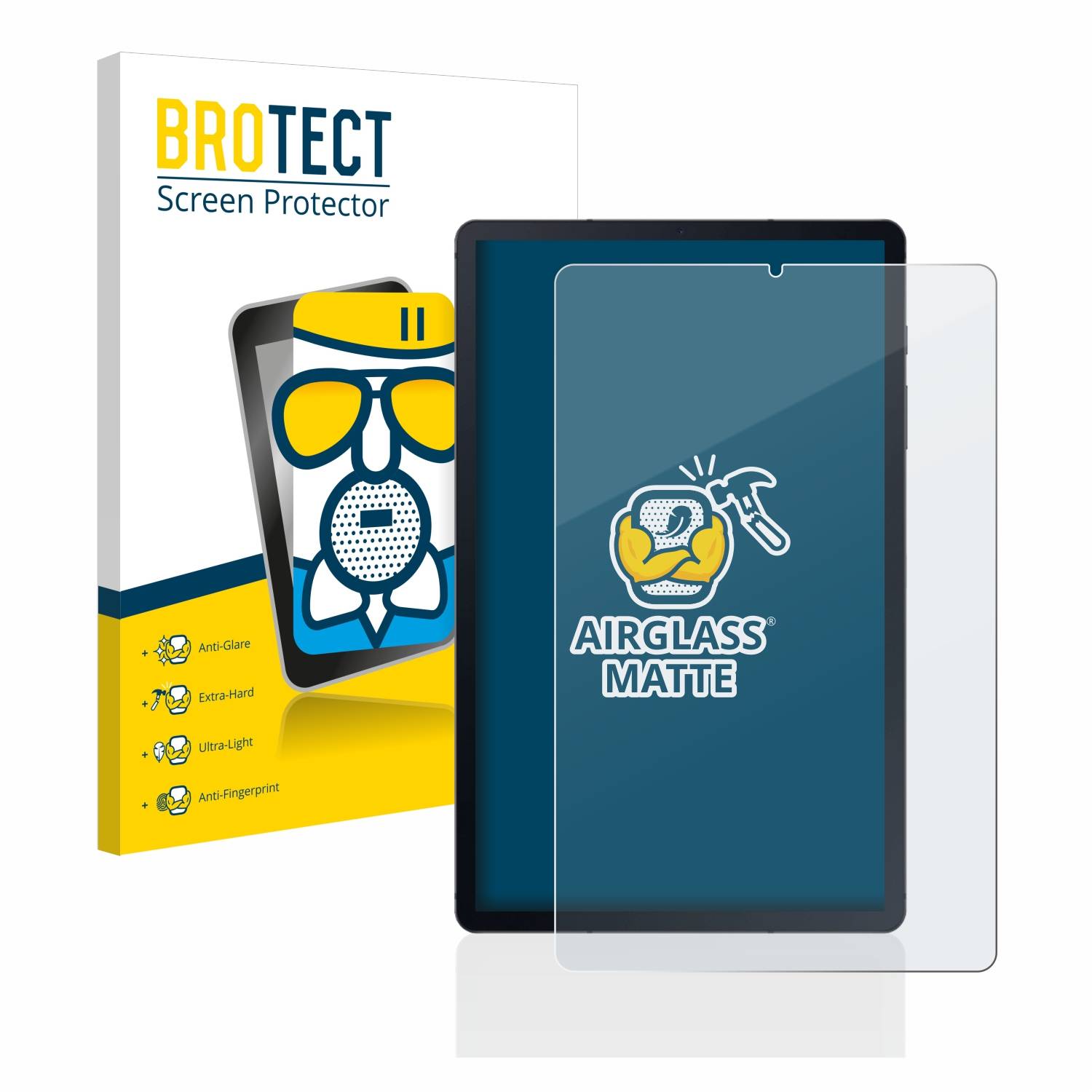BROTECT AirGlass Matt Glas Panzer Folie für Samsung Galaxy Tab S6 Lite WiFi 2020