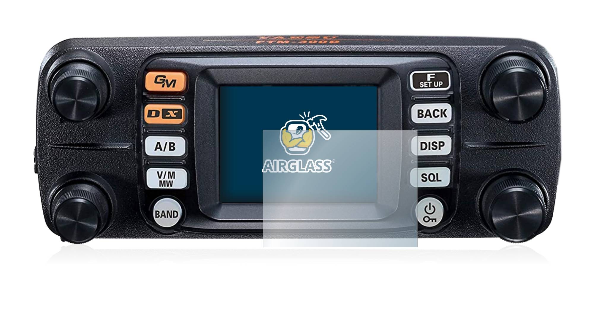 BROTECT AirGlass Flexible Schutz Glas Folie für Yaesu FTM-300DE Klar Transparent