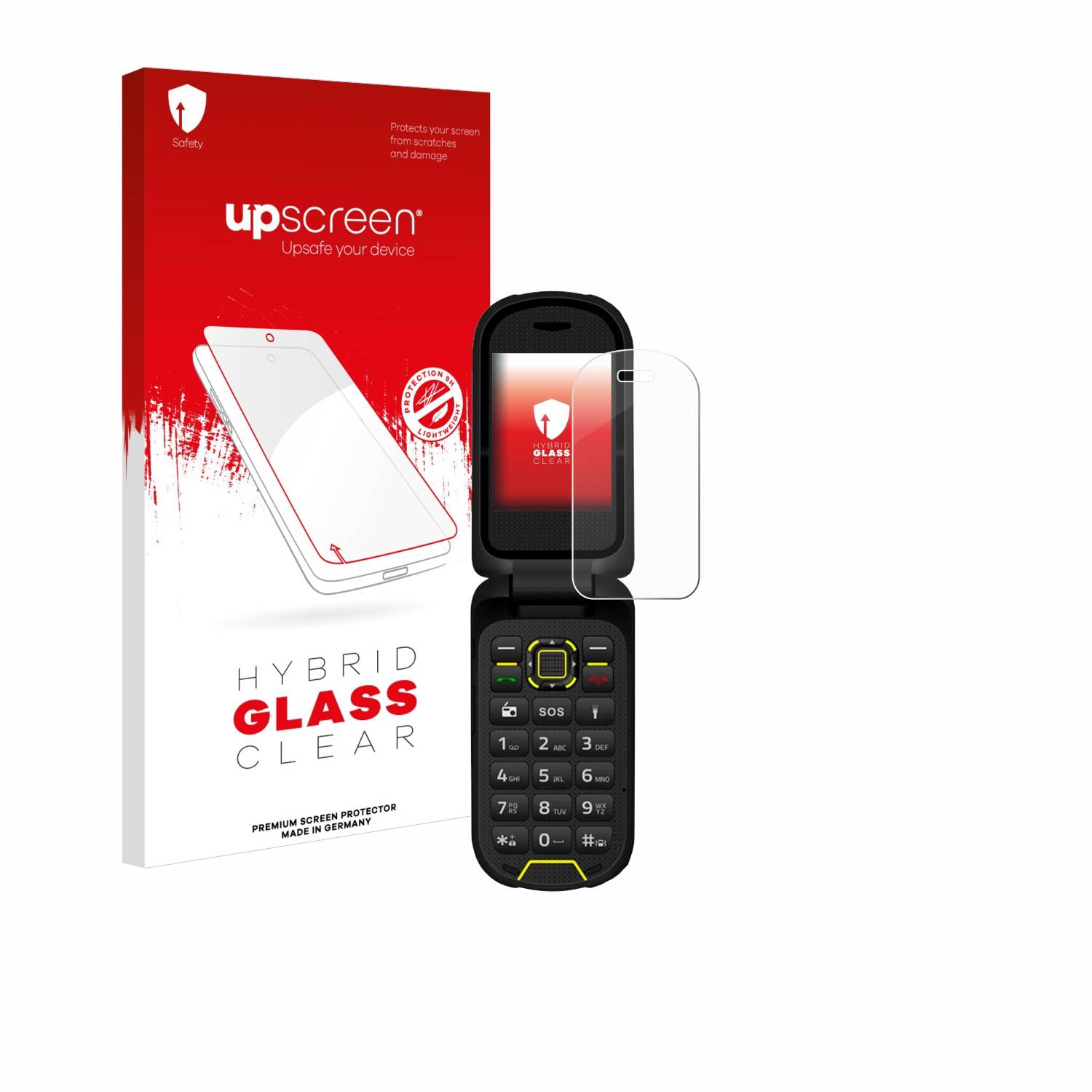 upscreen Hybrid Glas Schutz-Folie für Hammer Bow LTE