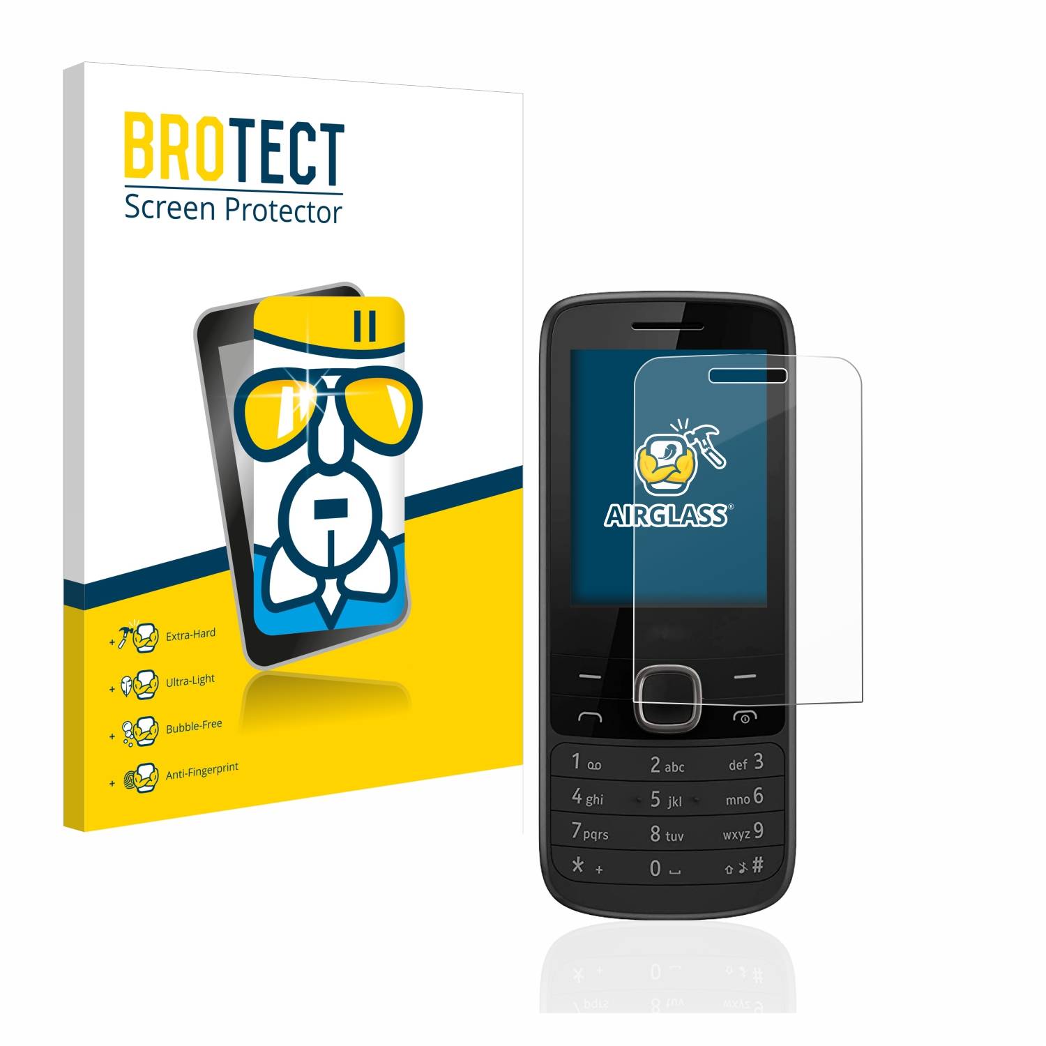 BROTECT AirGlass Glas Schutz-Folie für Nokia 225 4G - Schutzglas