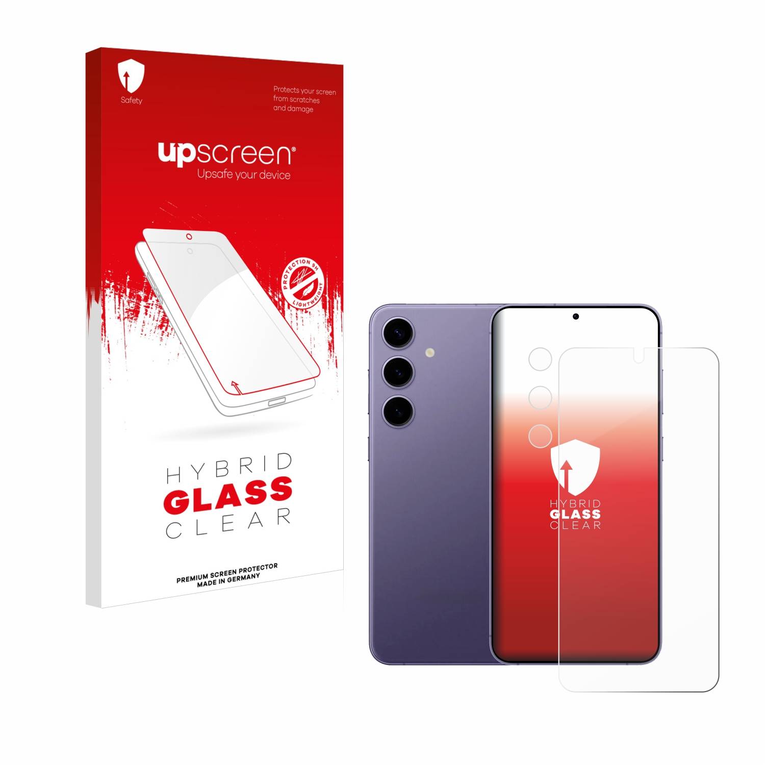 upscreen Hybrid Glas Panzer-Folie für Samsung Galaxy S24 (Display+Kamera)