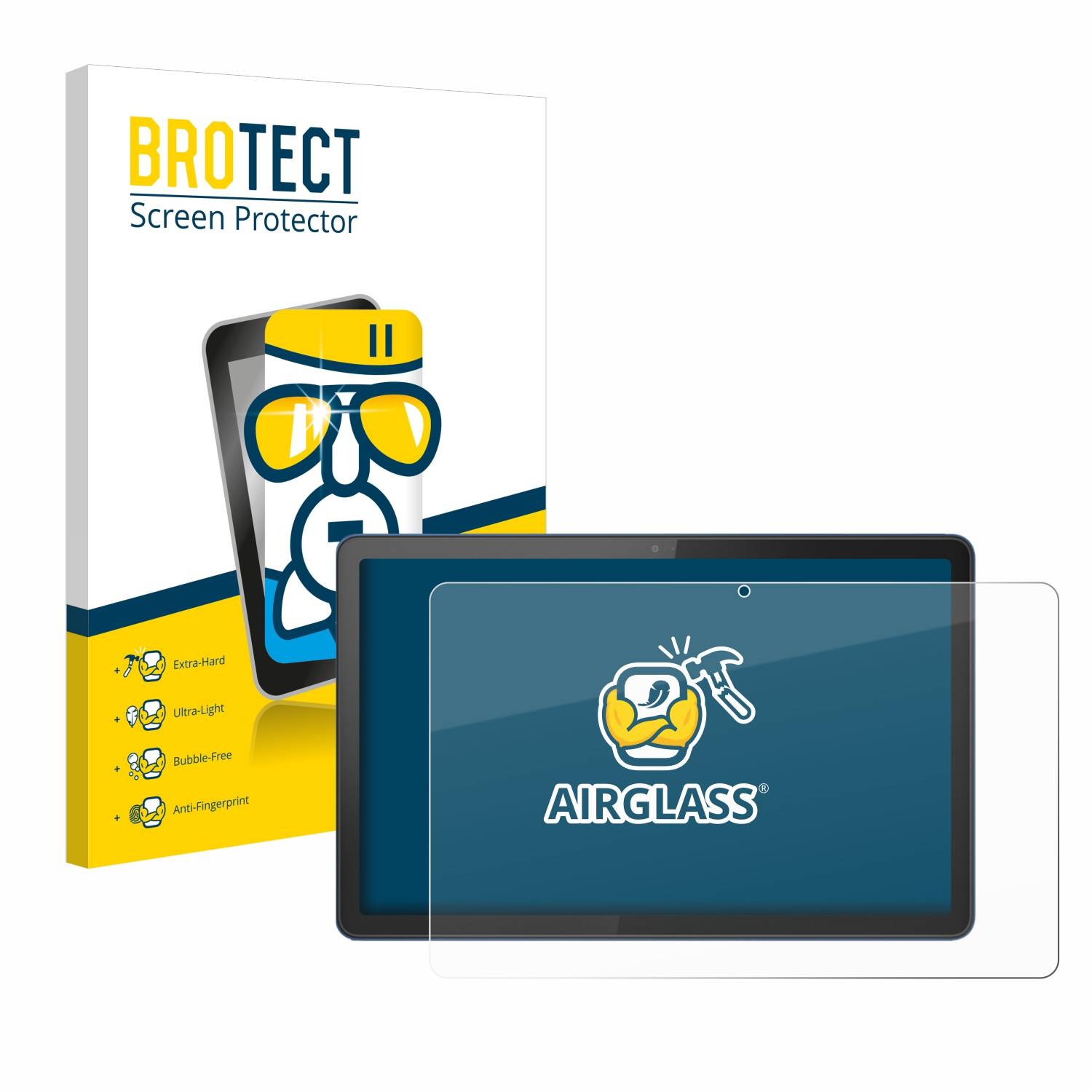 BROTECT AirGlass Glas Schutz-Folie für Lenovo Tab M10 5G - Schutzglas