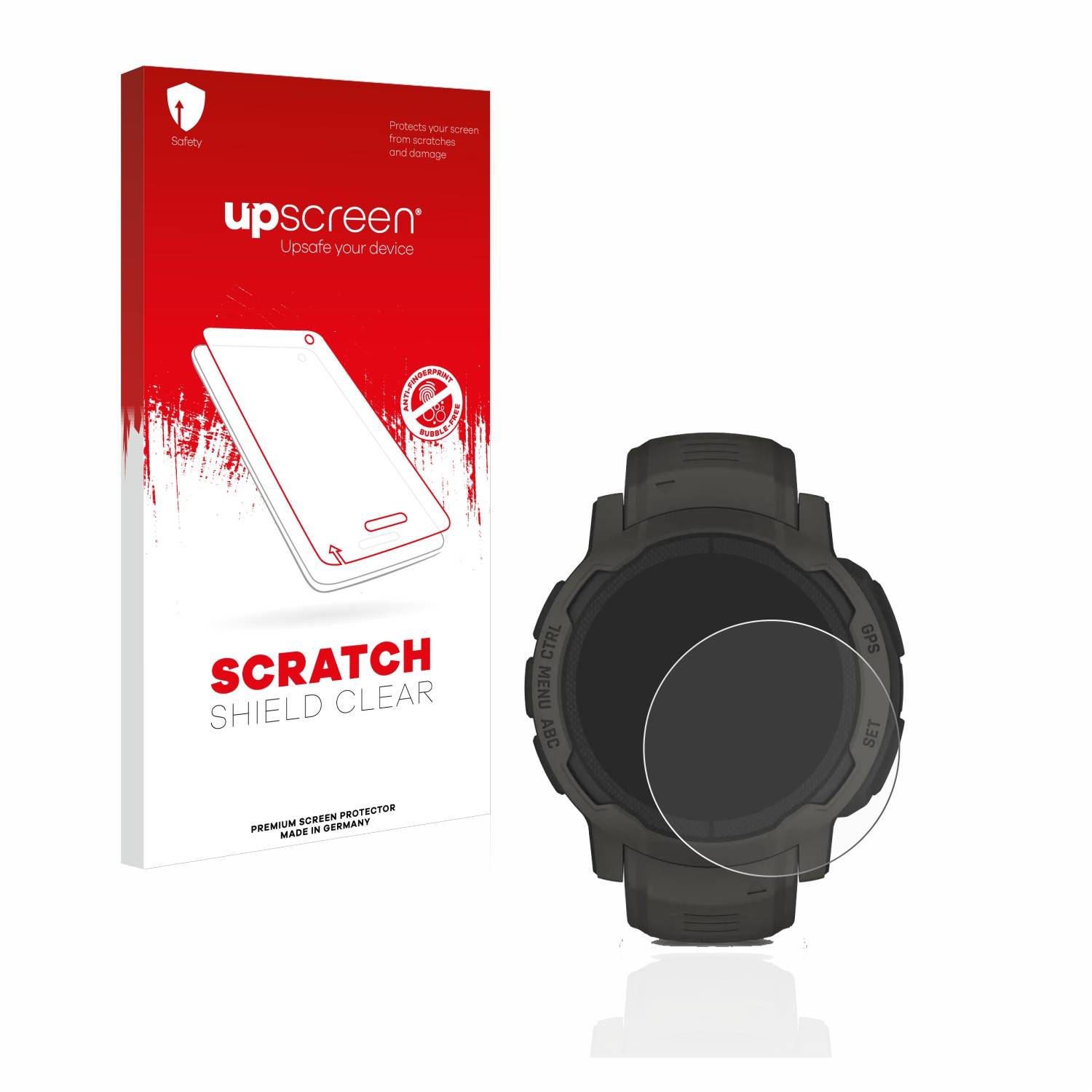 upscreen Scratch Shield Schutzfolie für Garmin Instinct 2 Solar