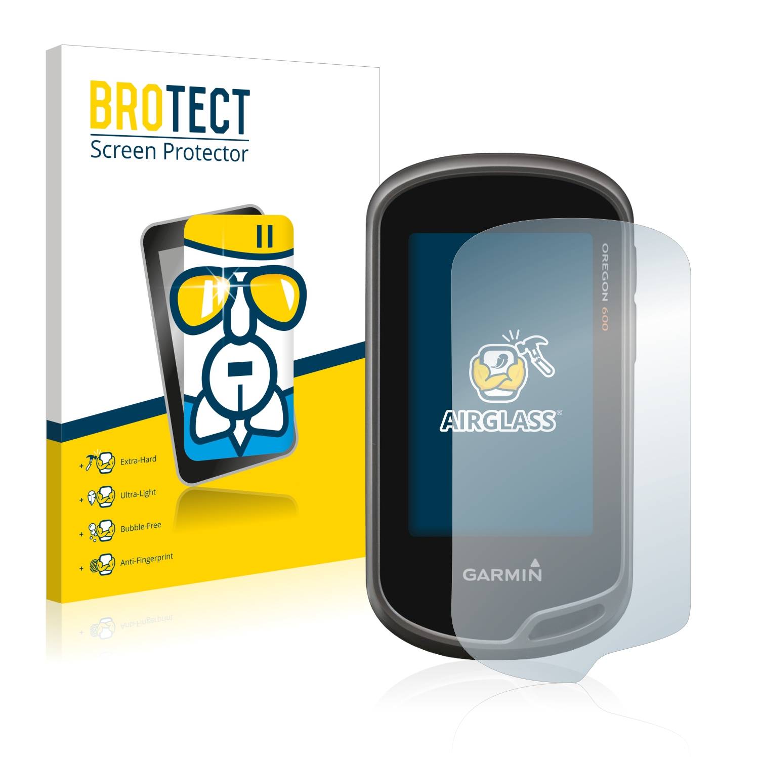 BROTECT AirGlass Flexible Schutz Glas Folie für Garmin Oregon 650 Klar Transparent