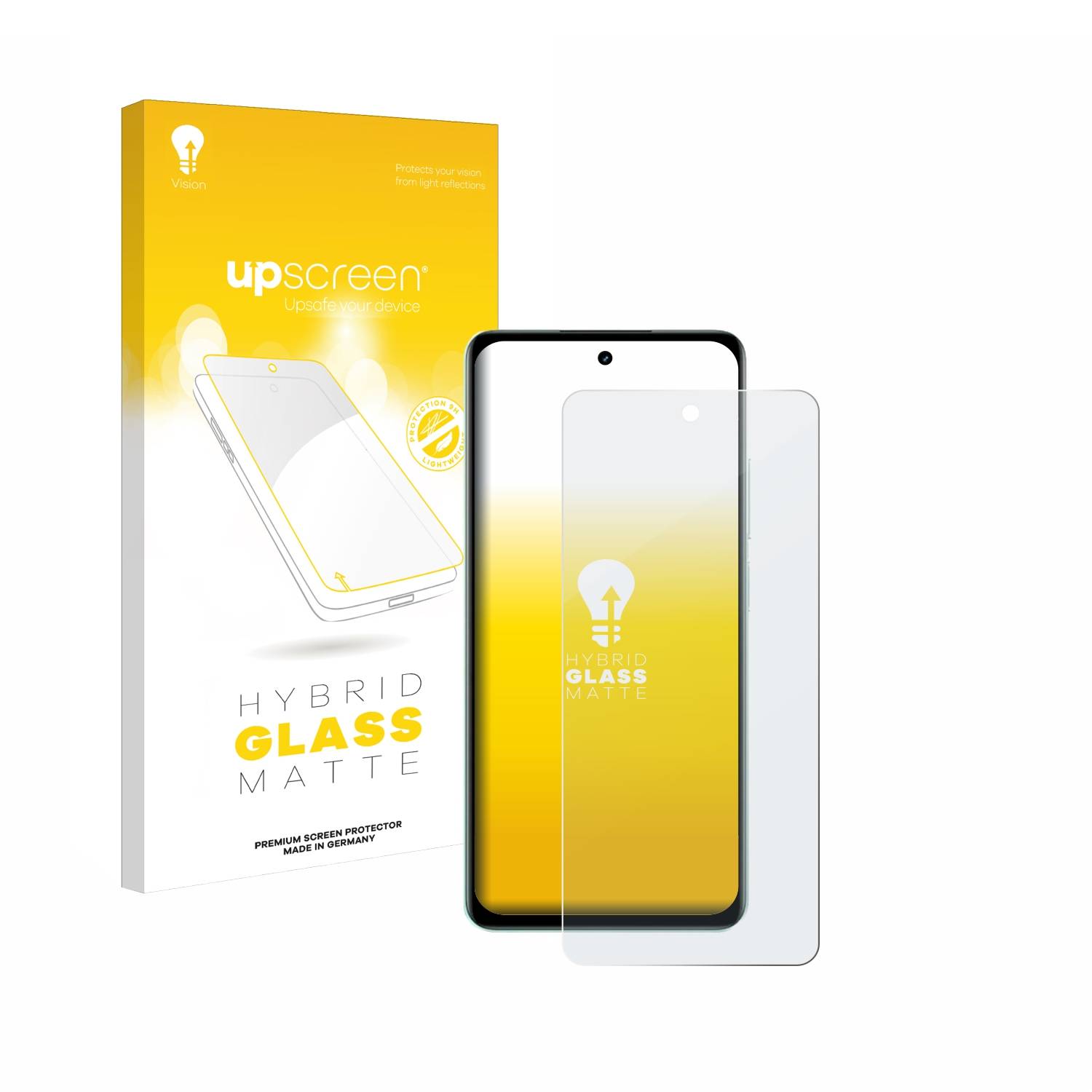 upscreen Hybrid Glas Matt Schutz-Folie für realme C67