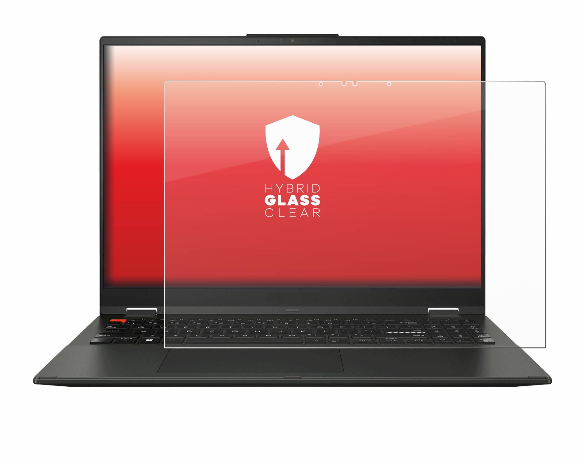 upscreen Hybrid Glas Schutz-Folie für ASUS Vivobook S 16 Flip TN3604