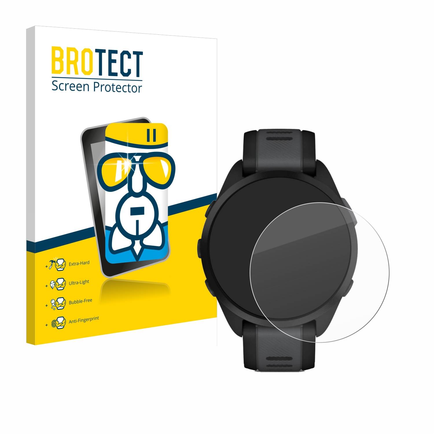 BROTECT AirGlass Glas Schutz-Folie für Garmin Forerunner 165 - Schutzglas