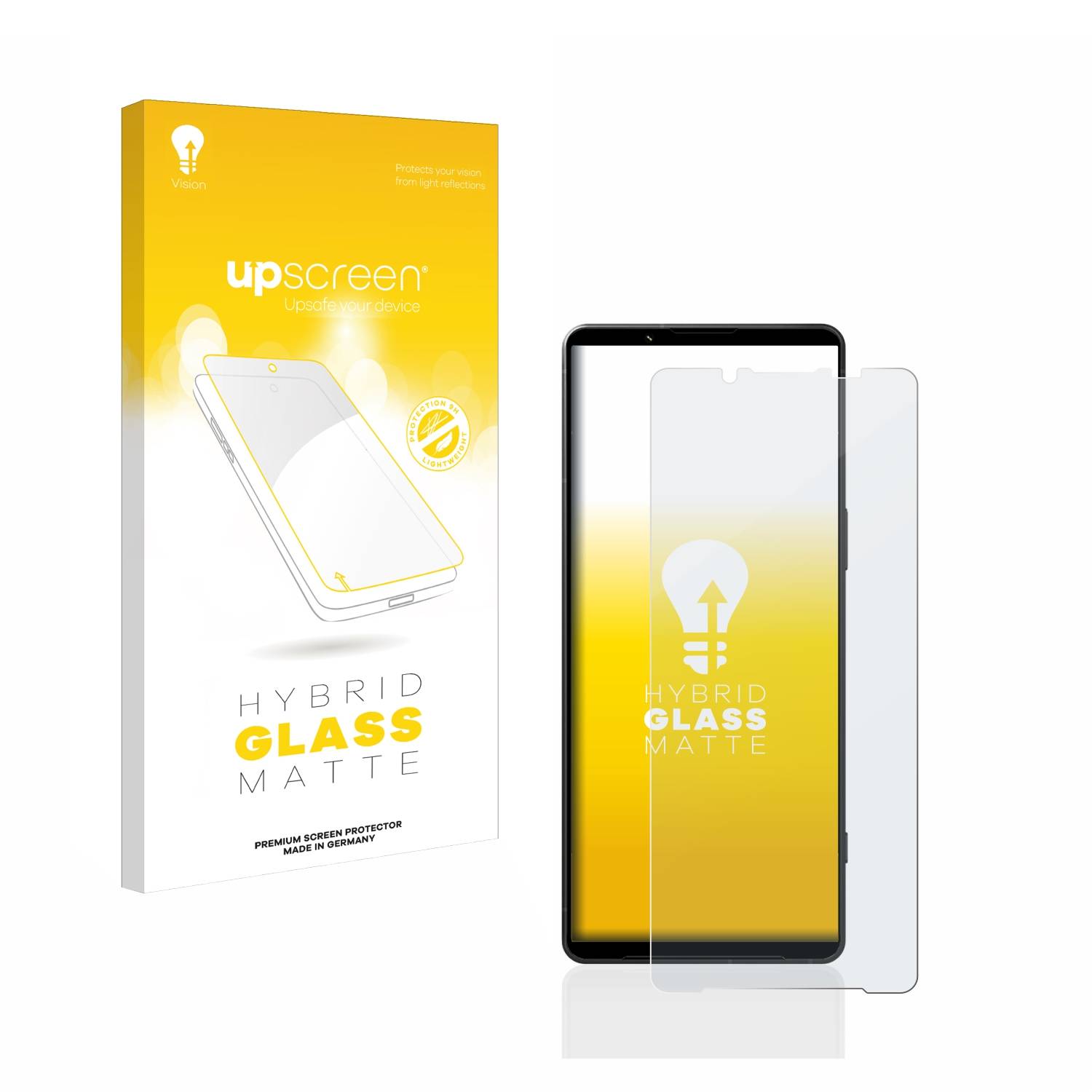 upscreen Hybrid Glas Matt Schutz-Folie für Sony Xperia 1 V