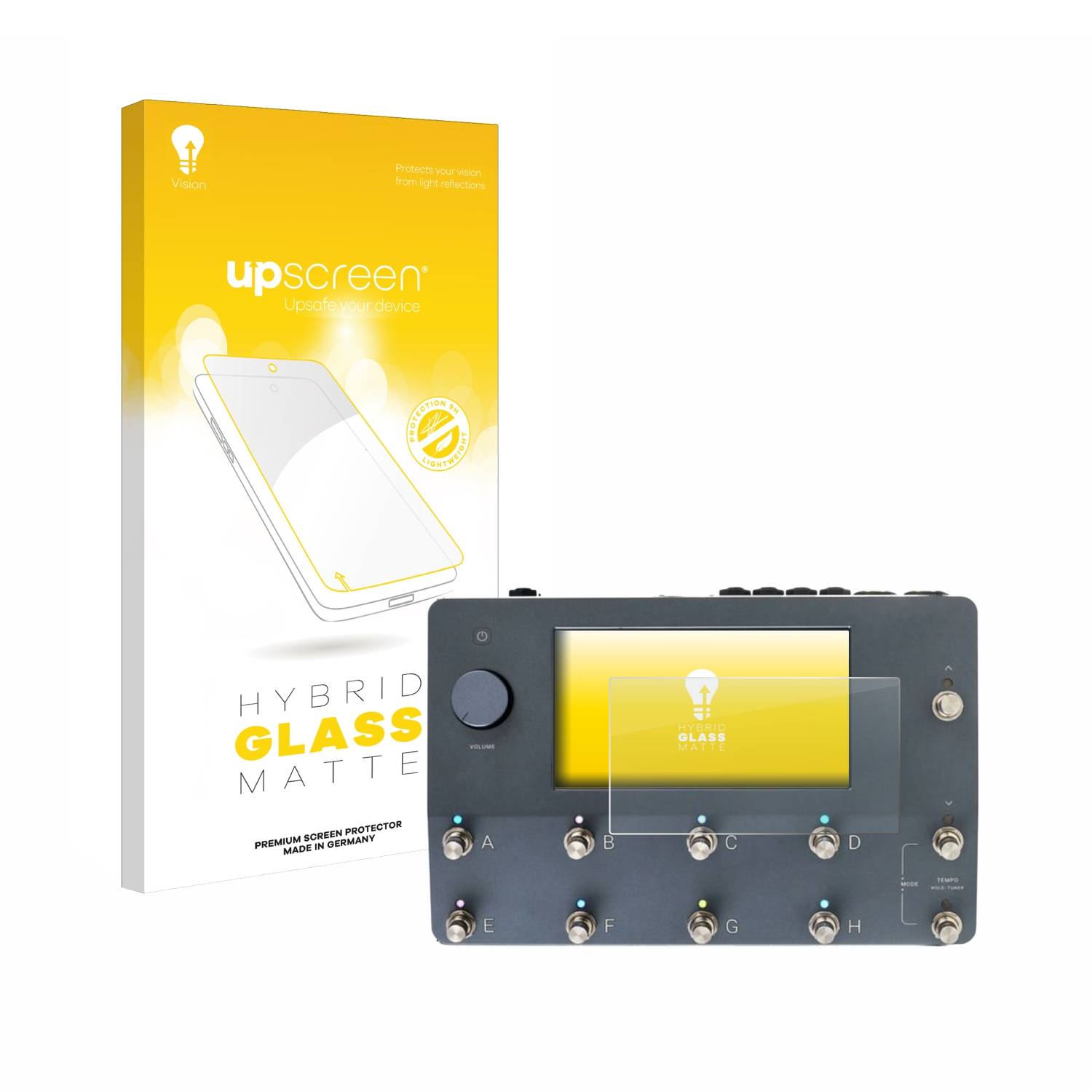 upscreen Flexible Schutz Glas Folie für Neural DSP Quad Cortex Schutzglas 9H Hybridglas Matt Entspiegelt