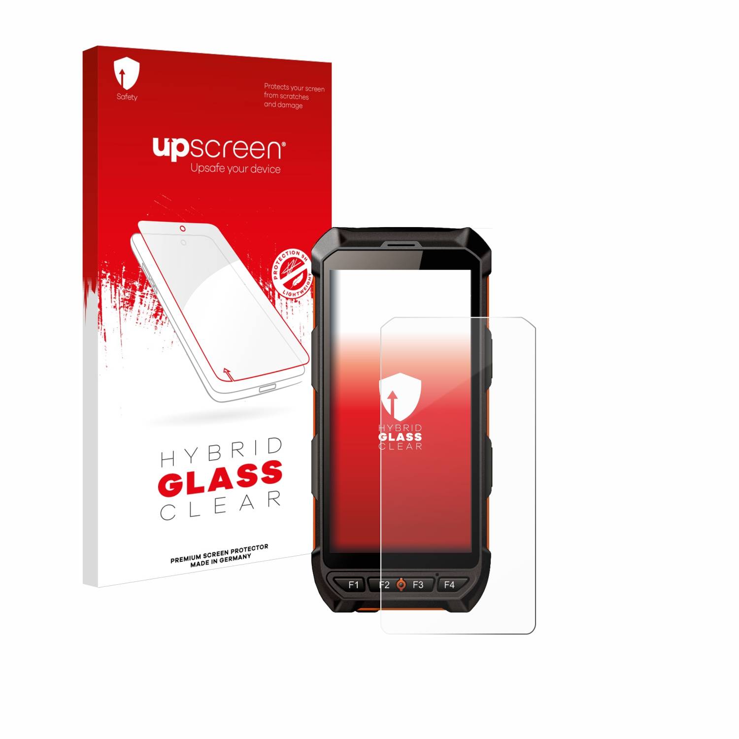 upscreen Hybrid Glas Panzer-Folie für iDTronic C9 RED