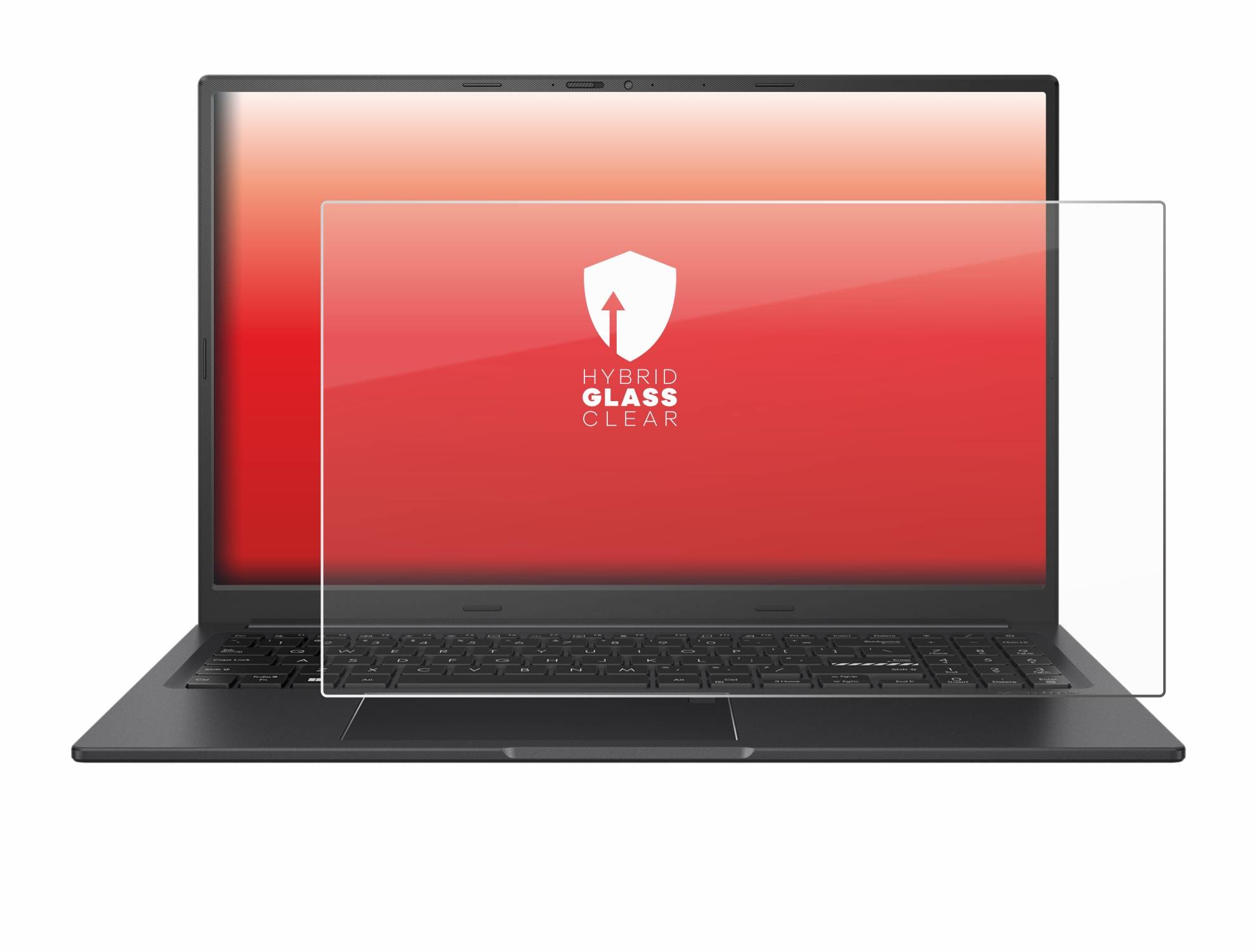 upscreen Hybrid Glas Schutz-Folie für ASUS Vivobook 15X OLED K3504