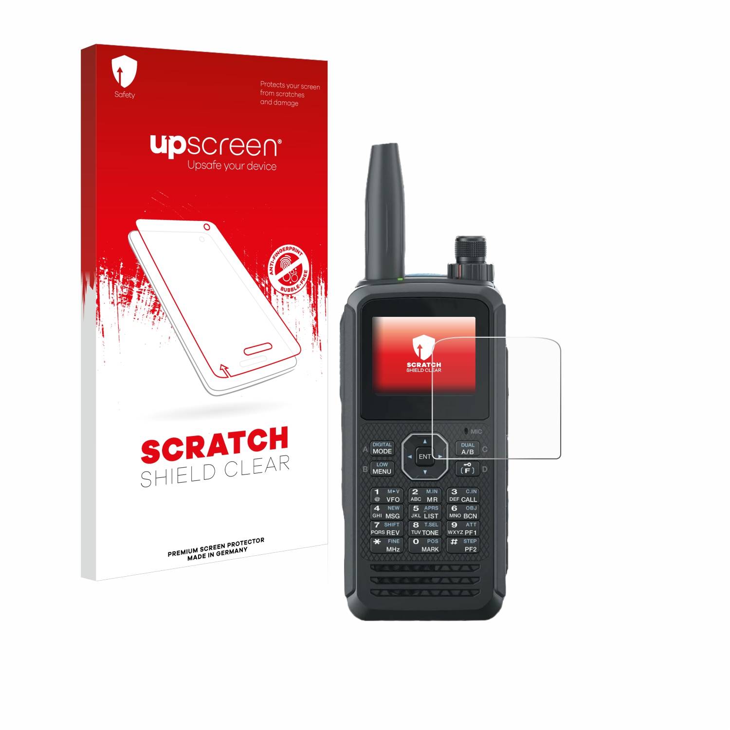 upscreen Schutzfolie für Kenwood TH-D75E D-Star Kratzschutz Anti-Fingerprint Klar