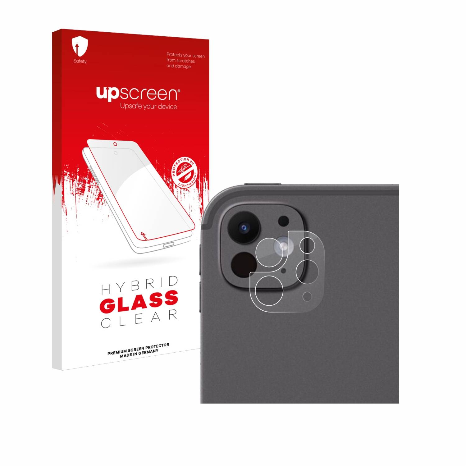 upscreen Hybrid Glas Schutz-Folie für Apple iPad Pro 11 WiFi Cellular 2024 (NUR Kameraschutz)