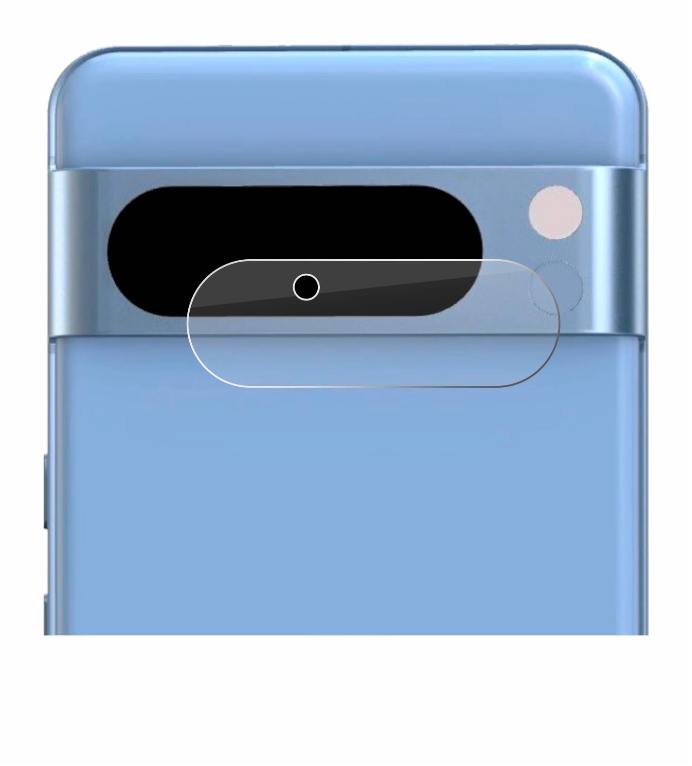 BROTECT AirGlass Glas Schutz-Folie für Google Pixel 8 Pro (NUR Kameraschutz) - Schutzglas