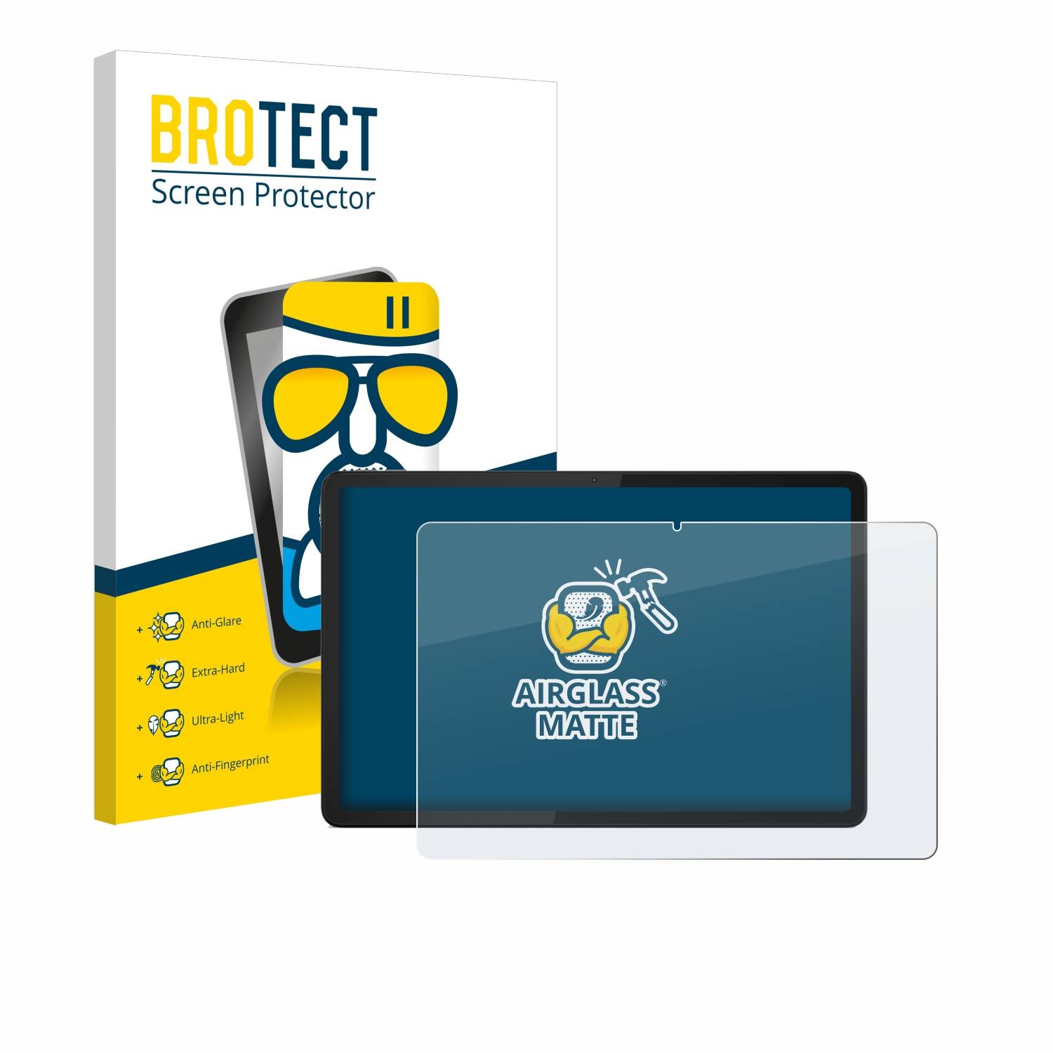 BROTECT AirGlass Flexible Schutz Glas Folie für Lenovo Tab M11 Matt Entspiegelt