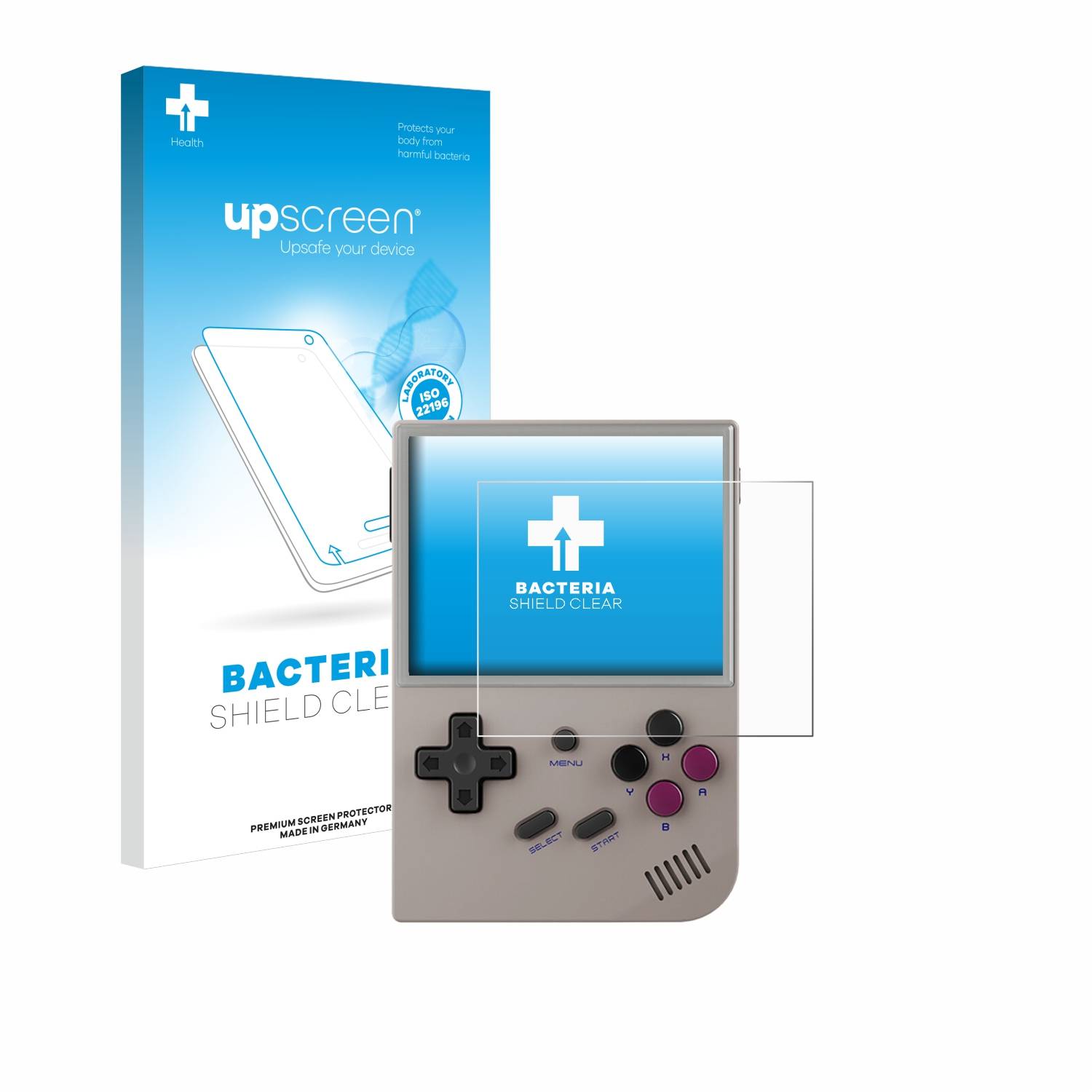 upscreen Bacteria Shield Schutzfolie für Anbernic RG35XX Plus - Antibakteriell