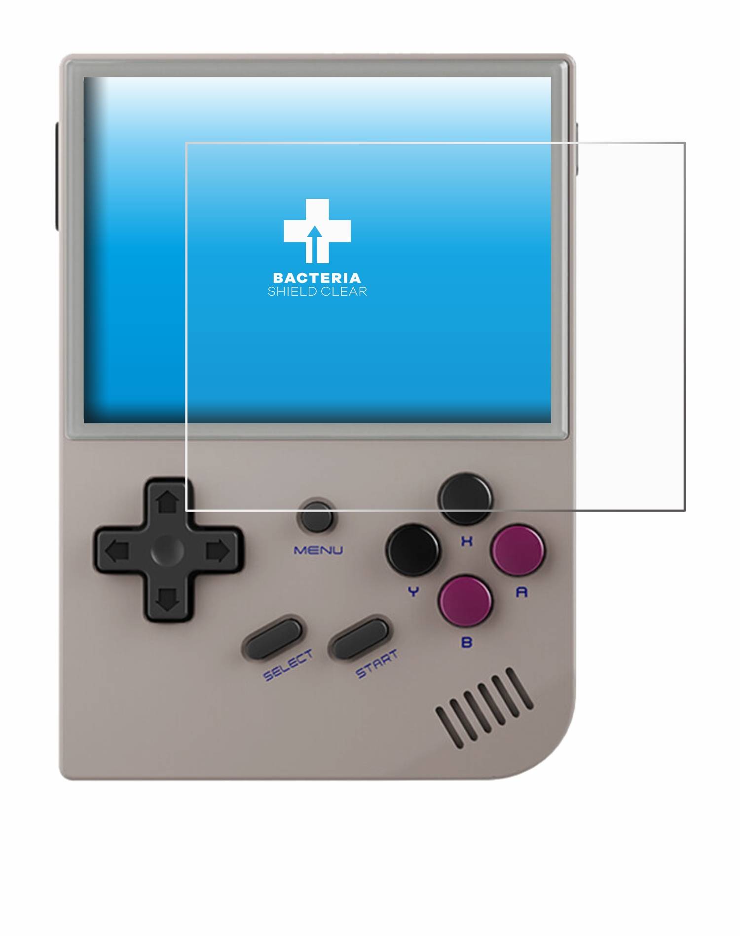 upscreen Bacteria Shield Schutzfolie für Anbernic RG35XX Plus - Antibakteriell