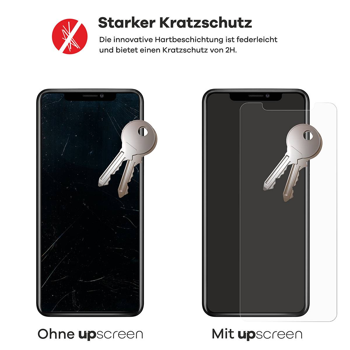 upscreen Schutzfolie für Blackview BL9000 Kratzschutz Anti-Fingerprint Klar