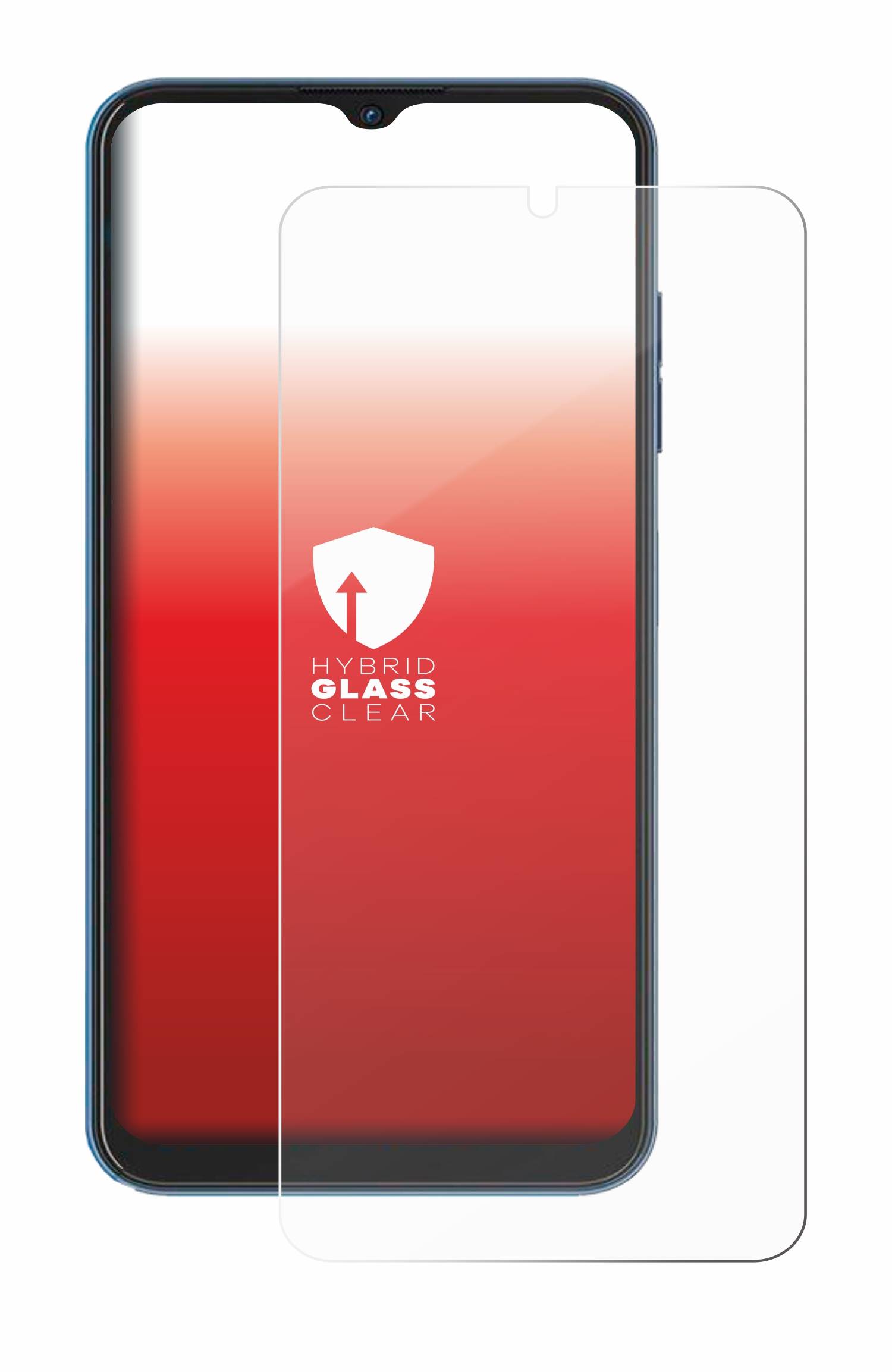 upscreen Flexible Schutz Glas Folie für Hotwav Note 13 Schutzglas 9H Hybridglas Klar