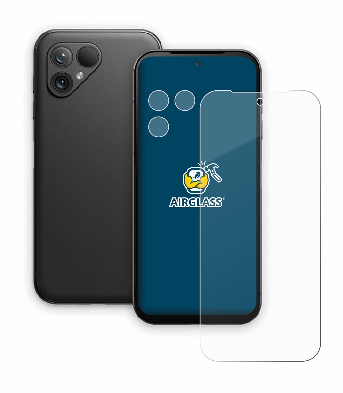BROTECT AirGlass Glas Panzer-Folie für Fairphone 5 (Display+Kamera) - Schutzglas