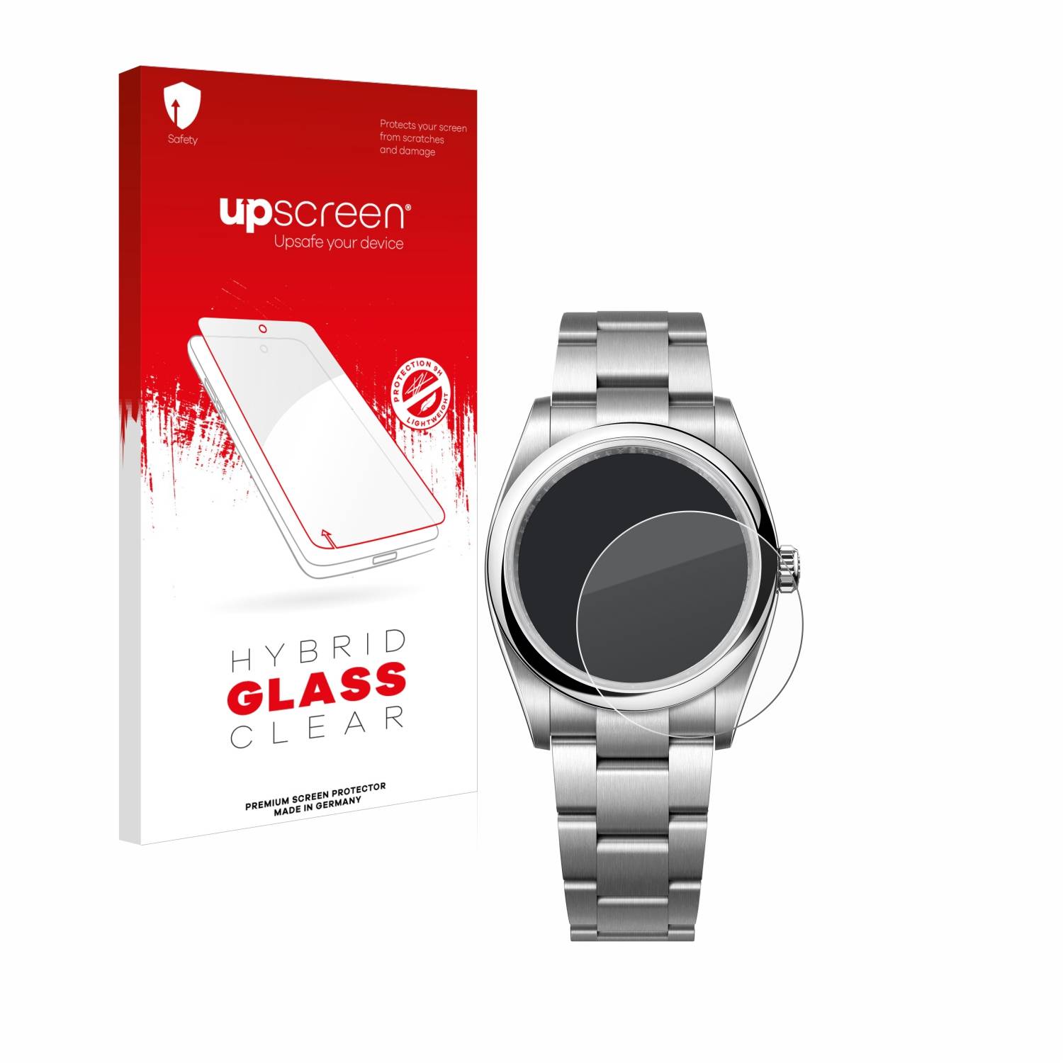 upscreen Hybrid Glas Panzer-Folie für Rolex Oyster Perpetual 36
