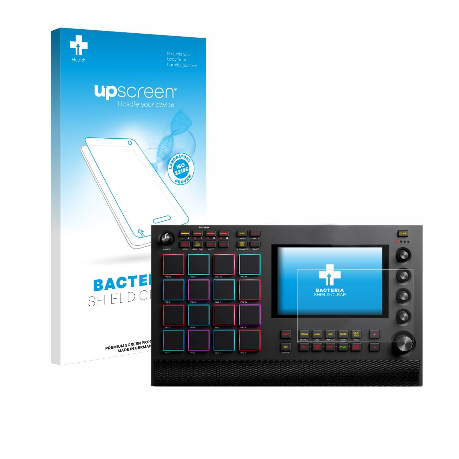 upscreen Schutzfolie für Akai MPC Live II Antibakterielle Folie Klar Anti-Kratzer