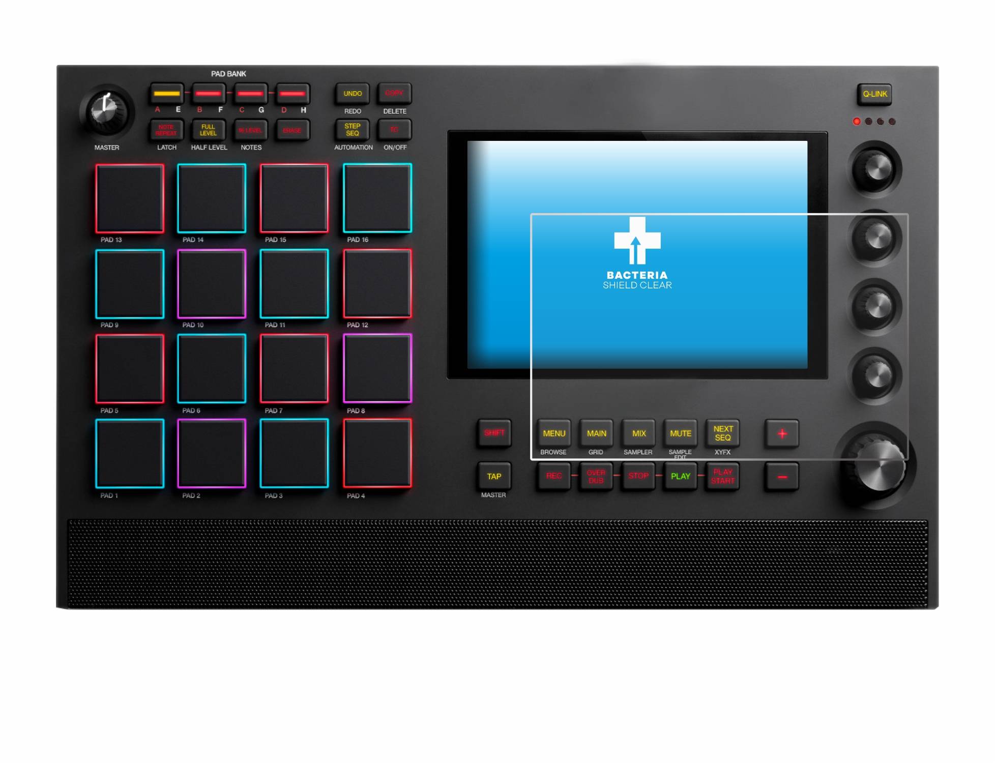 upscreen Schutzfolie für Akai MPC Live II Antibakterielle Folie Klar Anti-Kratzer