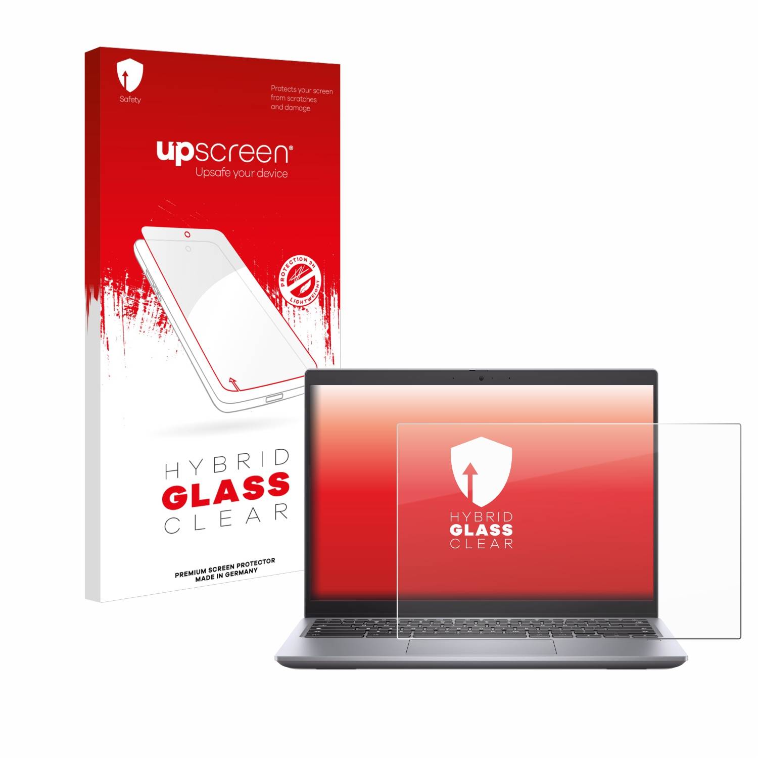 upscreen Hybrid Glas Schutz-Folie für Dell Latitude 5430 Chromebook