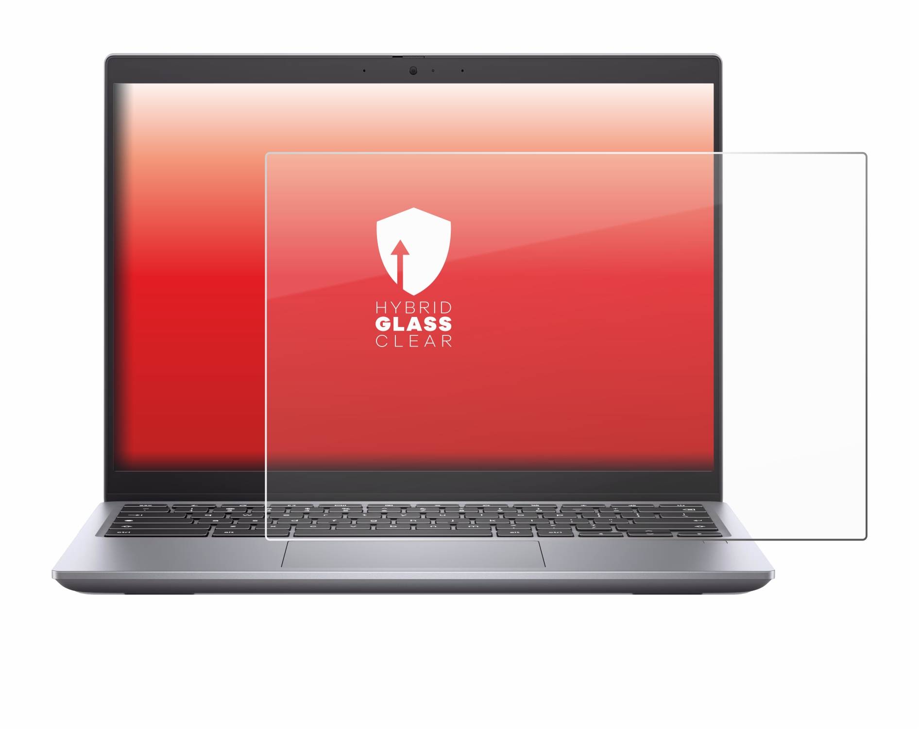 upscreen Hybrid Glas Schutz-Folie für Dell Latitude 5430 Chromebook
