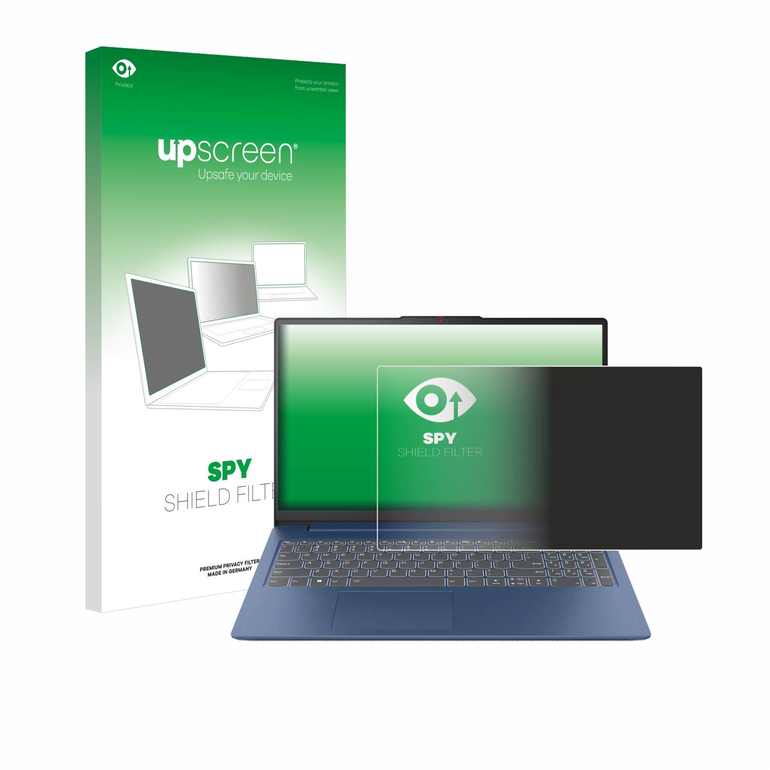 upscreen Blickschutzfilter für Lenovo IdeaPad Slim 3 Gen 8 15" Blaulichtfilter Sichtschutz Privacy Anti Spy abnehmbar