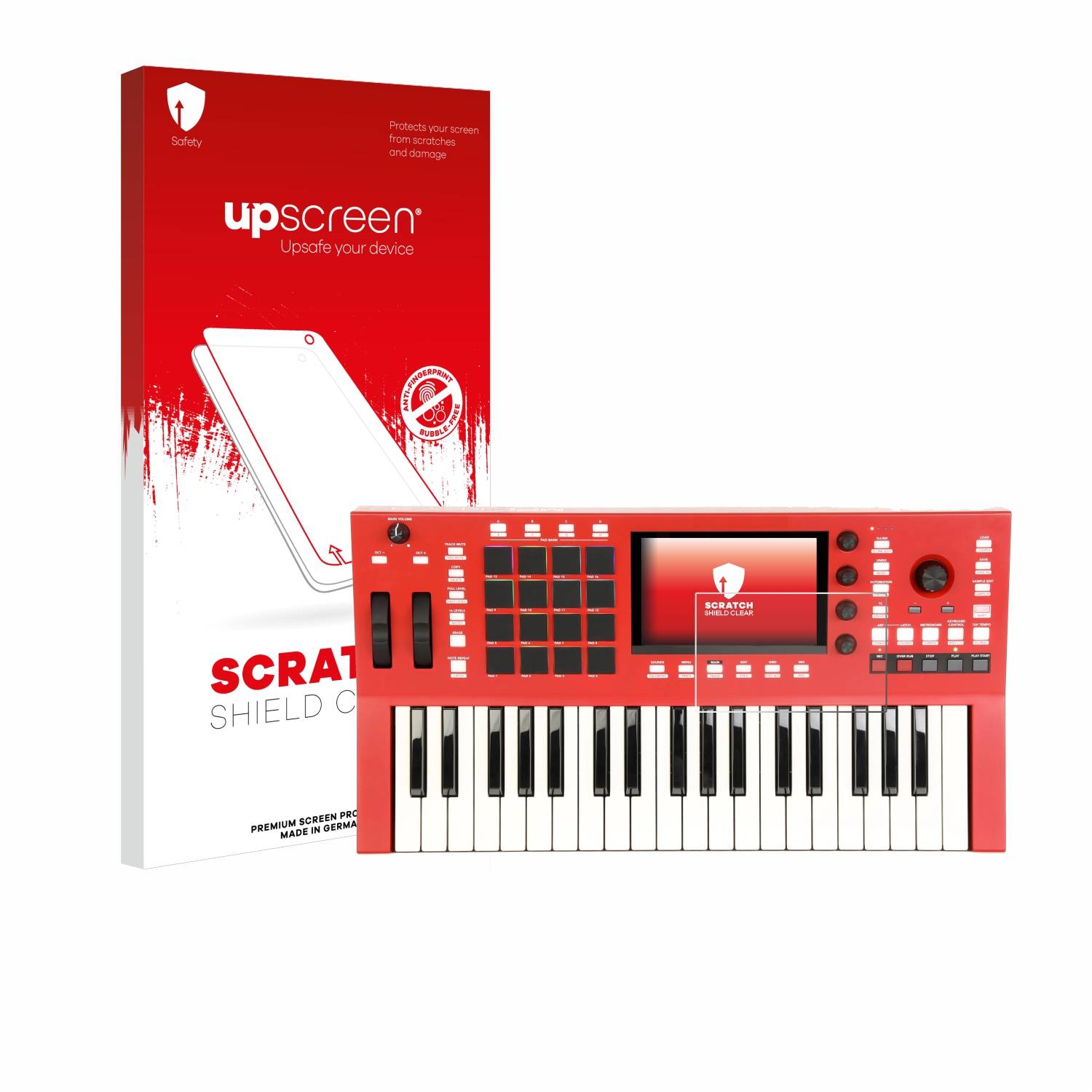 upscreen Schutzfolie für Akai Professional MPC Key 37 Kratzschutz Anti-Fingerprint Klar